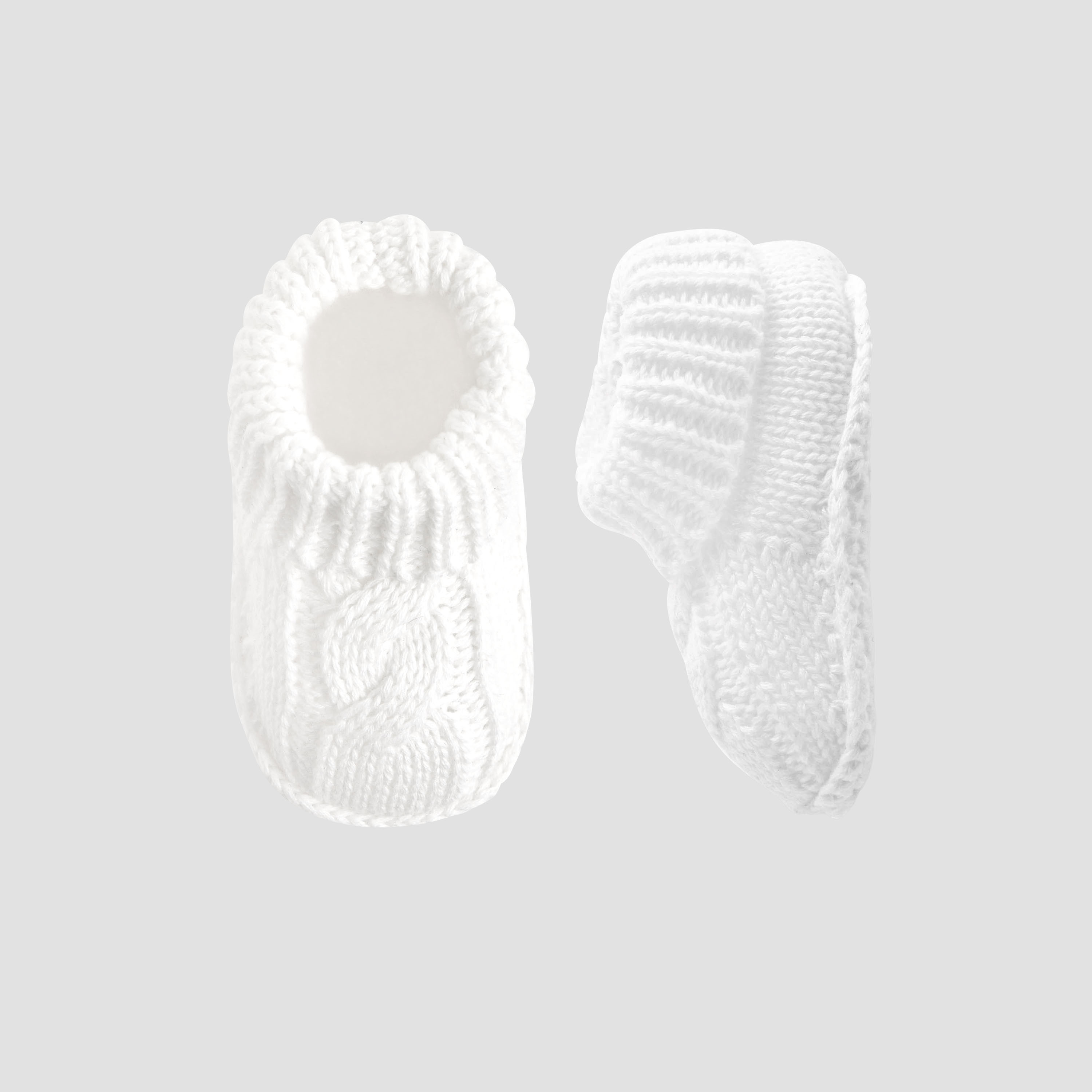 بوت قطن بتشطيب محبوك للأولاد من جونيورز-baby-boys-shoes-booties-image-1