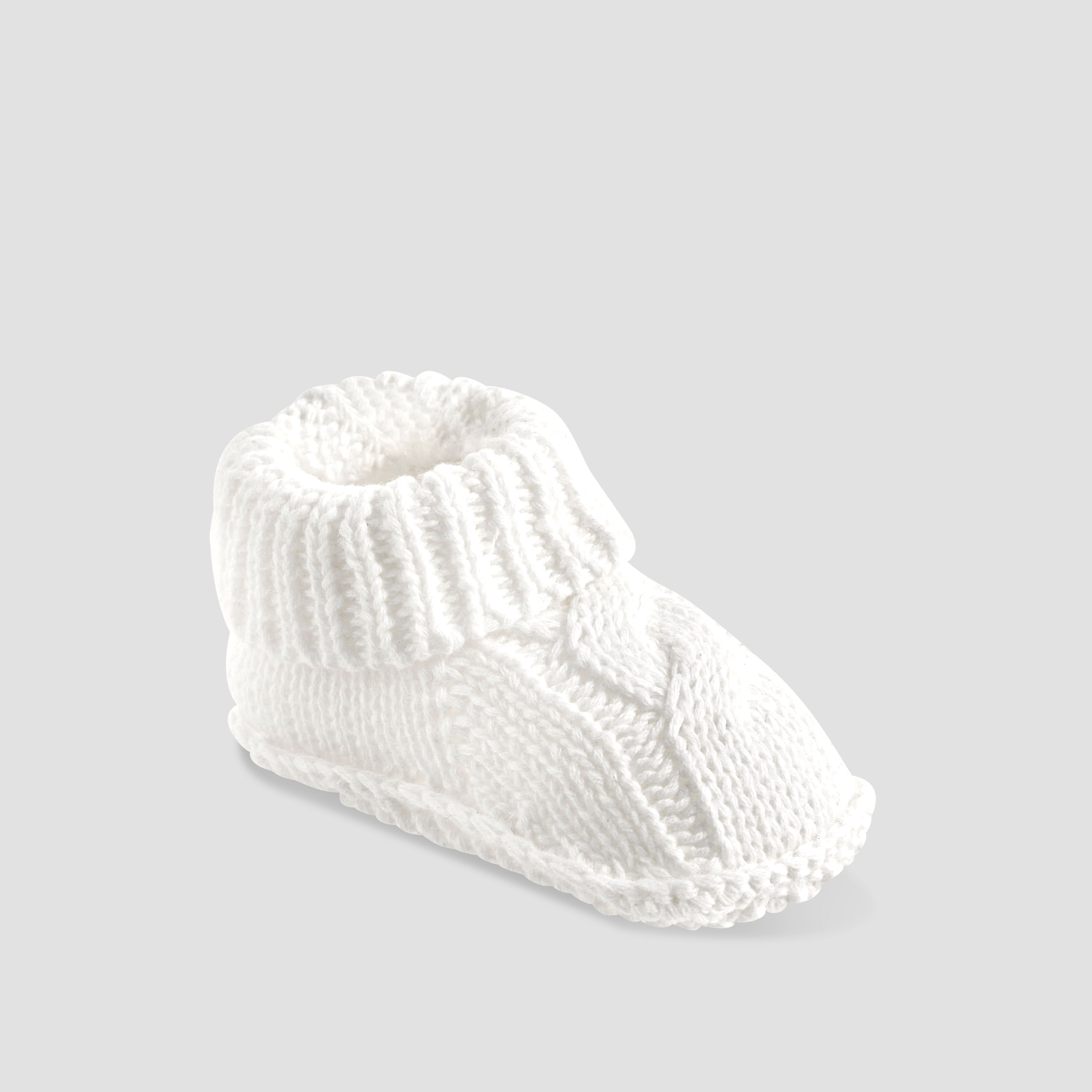 بوت قطن بتشطيب محبوك للأولاد من جونيورز-baby-boys-shoes-booties-image-2