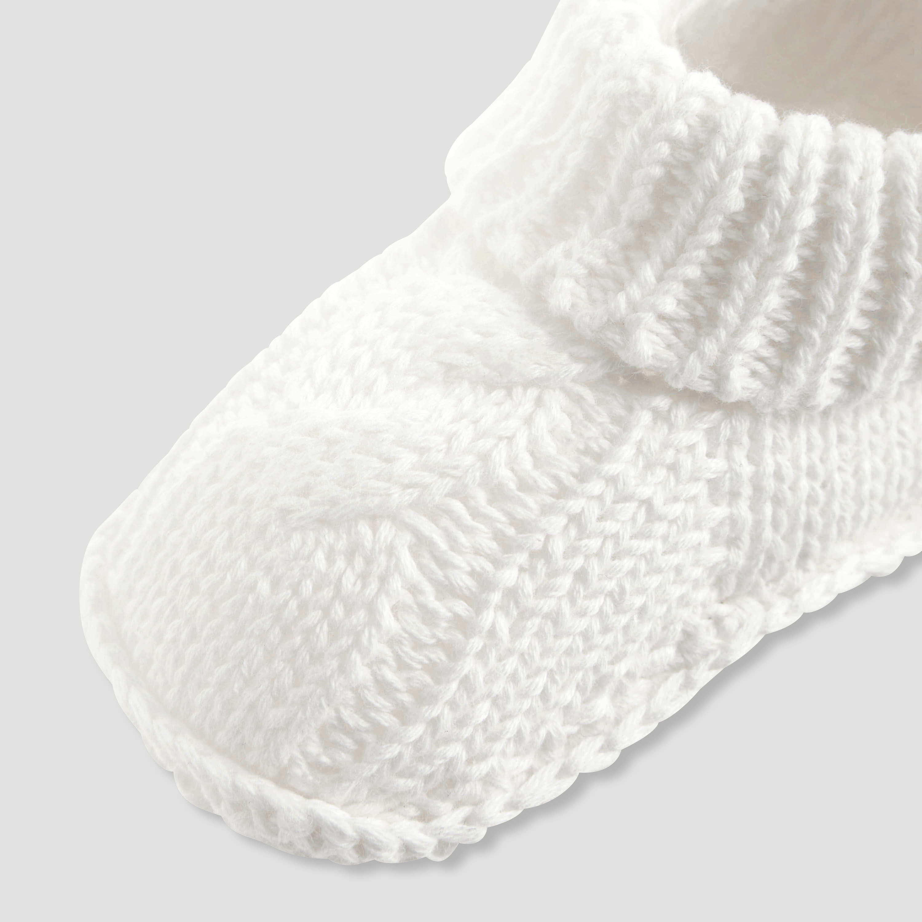 بوت قطن بتشطيب محبوك للأولاد من جونيورز-baby-boys-shoes-booties-image-4
