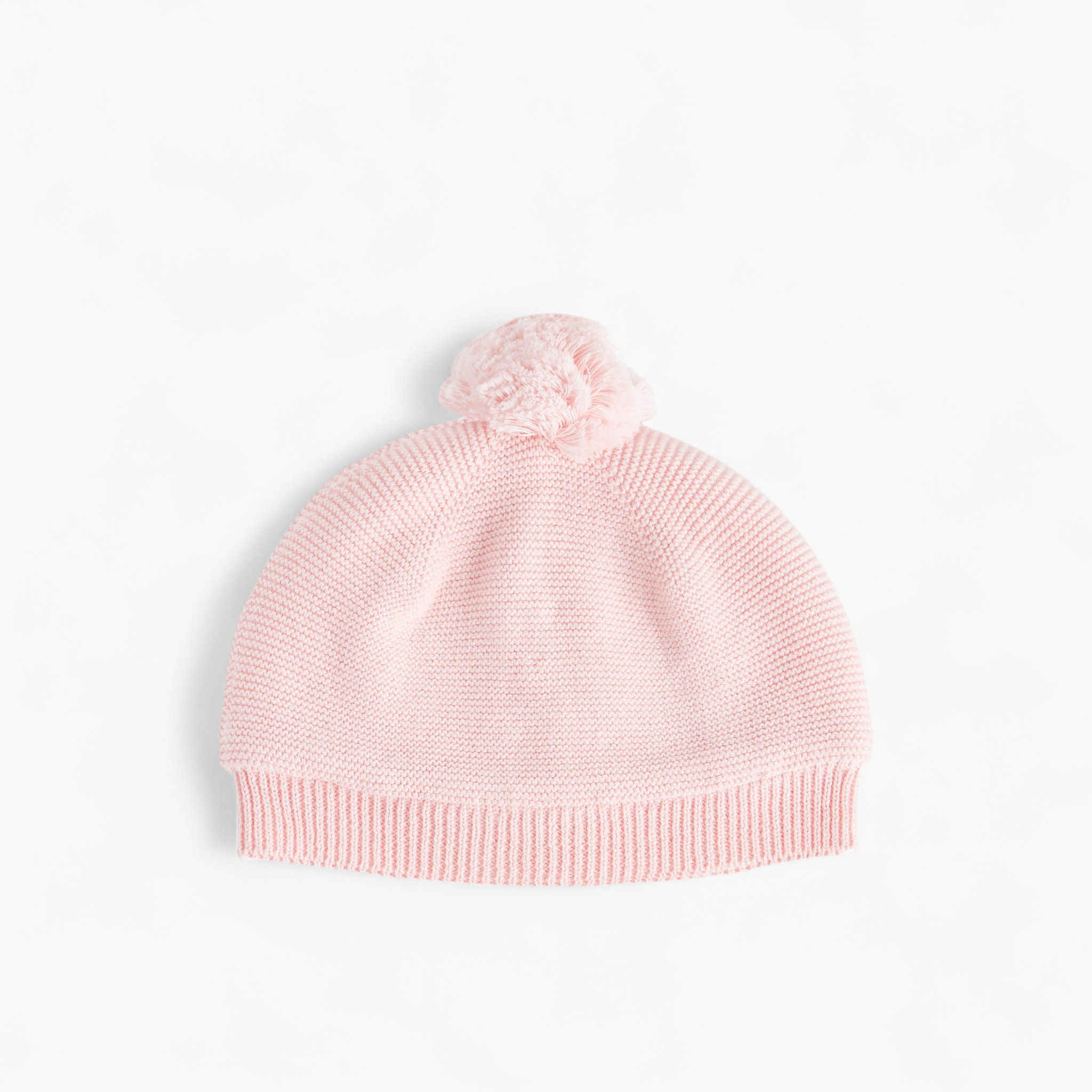 Juniors Girls Knitted Beanie with Pom Pom Detail - Cotton-baby-girls-clothing-winterwear-winteraccessories-image-1