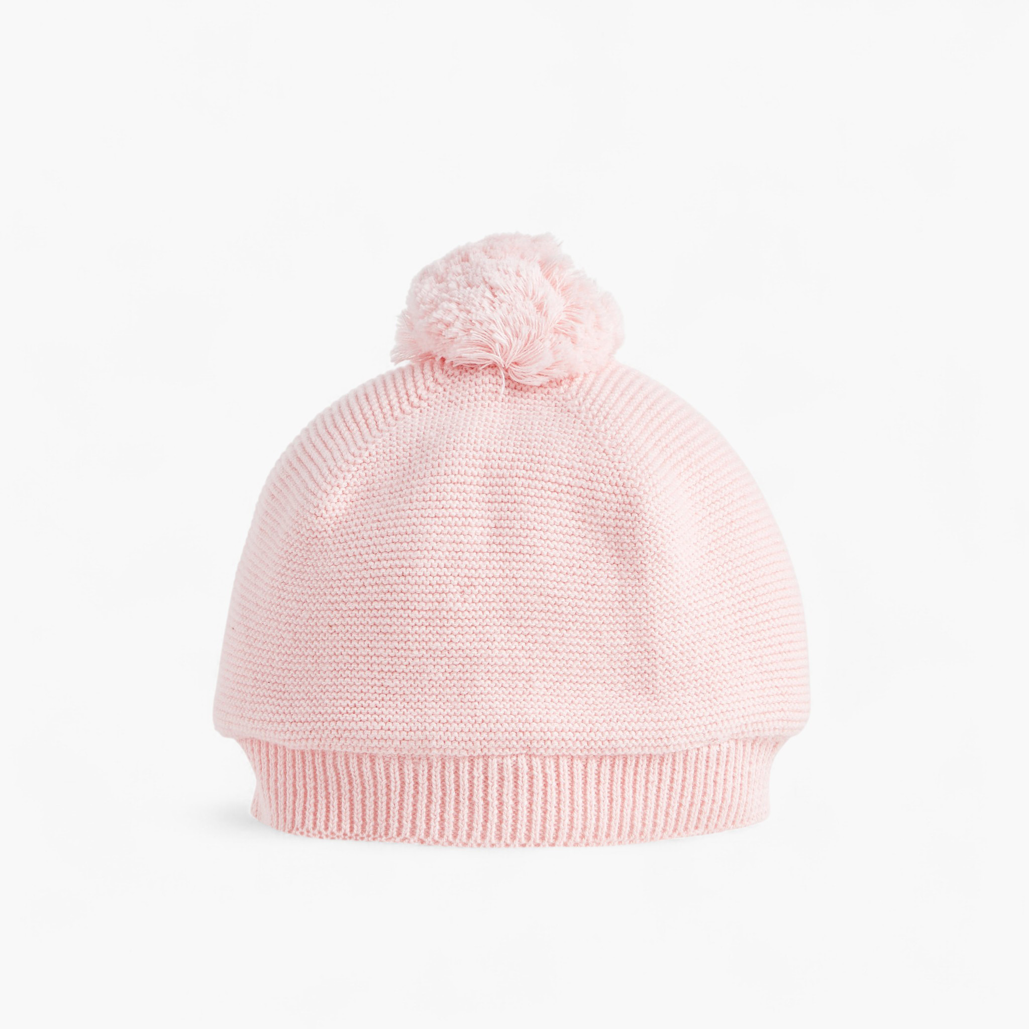 Juniors Girls Knitted Beanie with Pom Pom Detail - Cotton-baby-girls-clothing-winterwear-winteraccessories-image-2