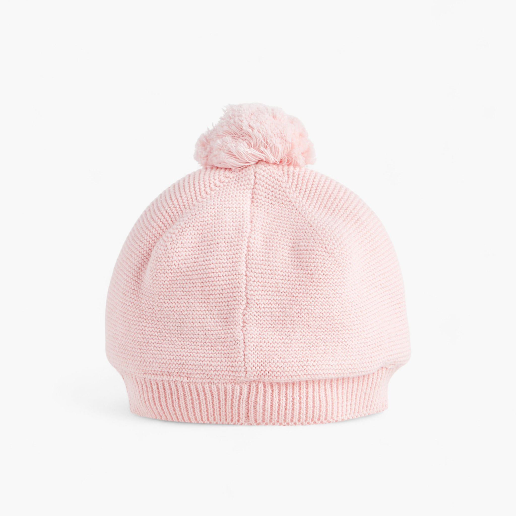 Juniors Girls Knitted Beanie with Pom Pom Detail - Cotton-baby-girls-clothing-winterwear-winteraccessories-image-3