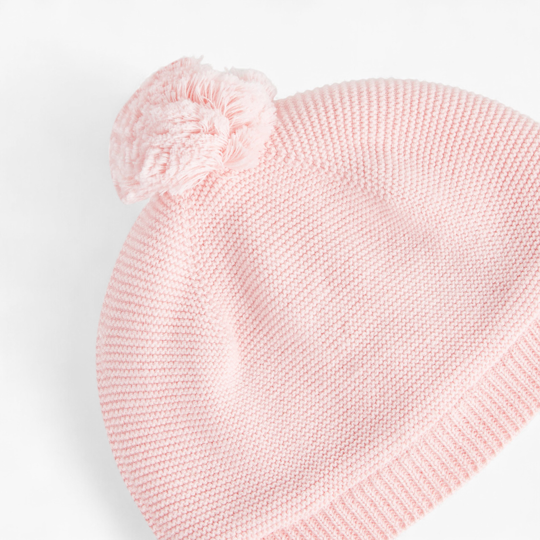 Juniors Girls Knitted Beanie with Pom Pom Detail - Cotton-baby-girls-clothing-winterwear-winteraccessories-image-4
