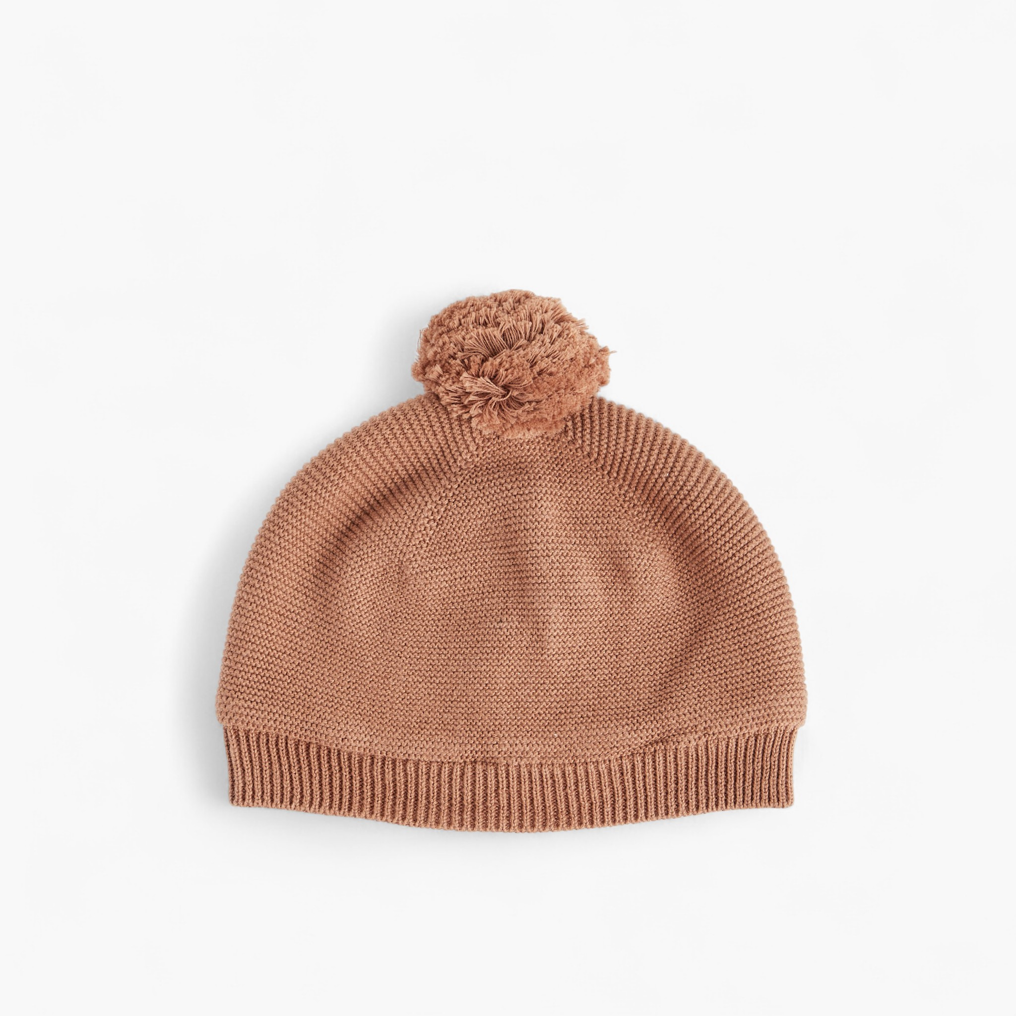 Juniors Baby Knitted Beanie with Pom Pom Detail - Cotton-baby-boys-accessories-caps-image-1