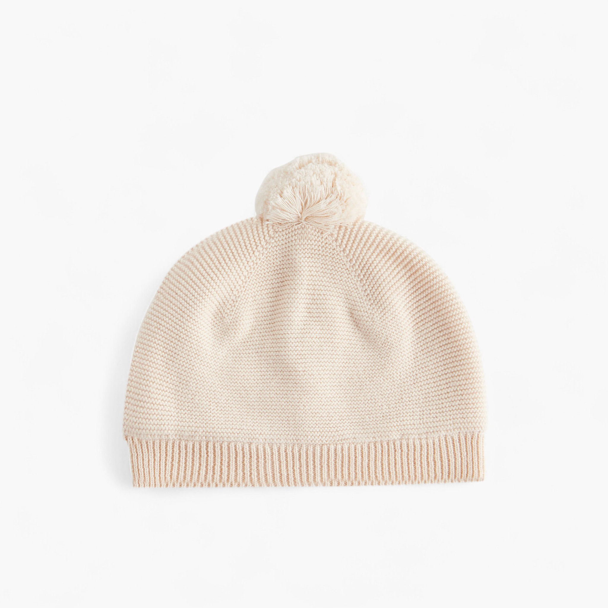Juniors Girls Knitted Beanie with Pom Pom Detail - Cotton-baby-girls-clothing-winterwear-winteraccessories-image-1