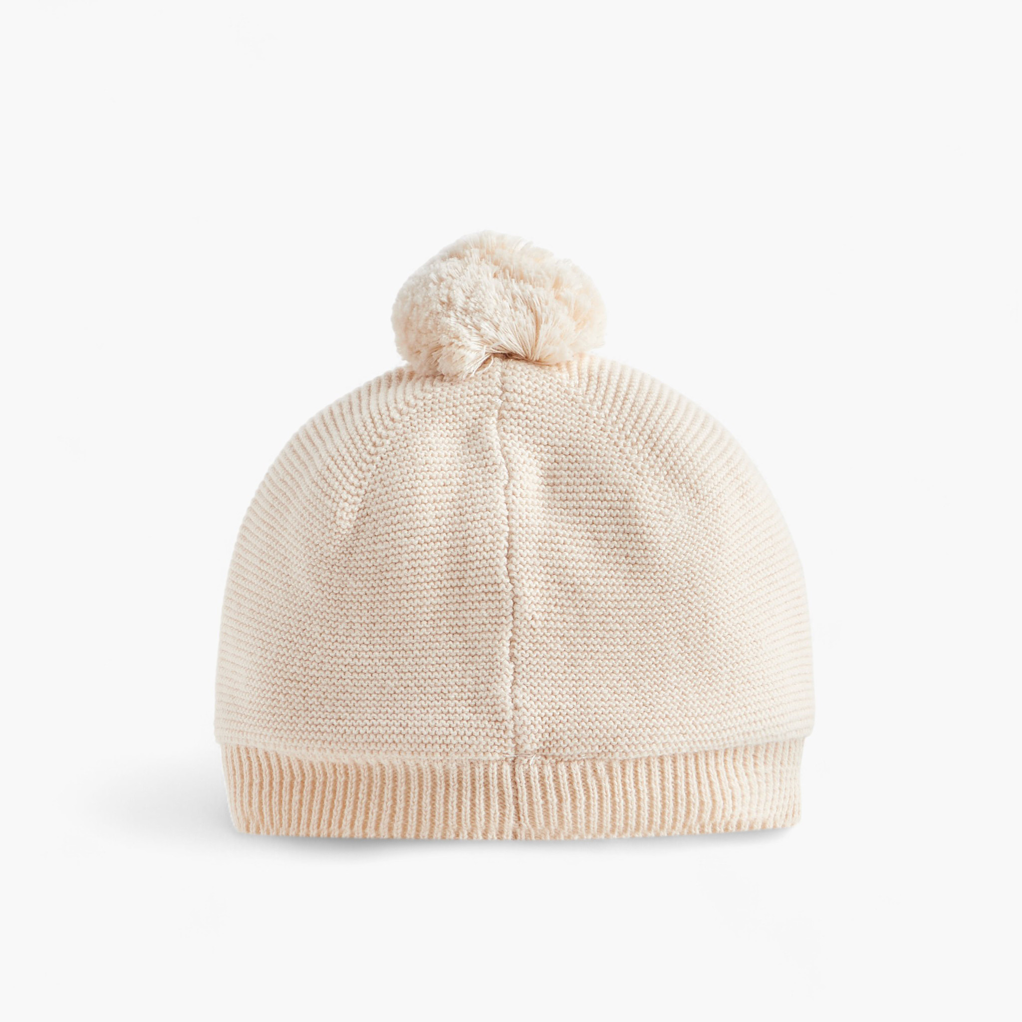Juniors Girls Knitted Beanie with Pom Pom Detail - Cotton-baby-girls-clothing-winterwear-winteraccessories-image-3