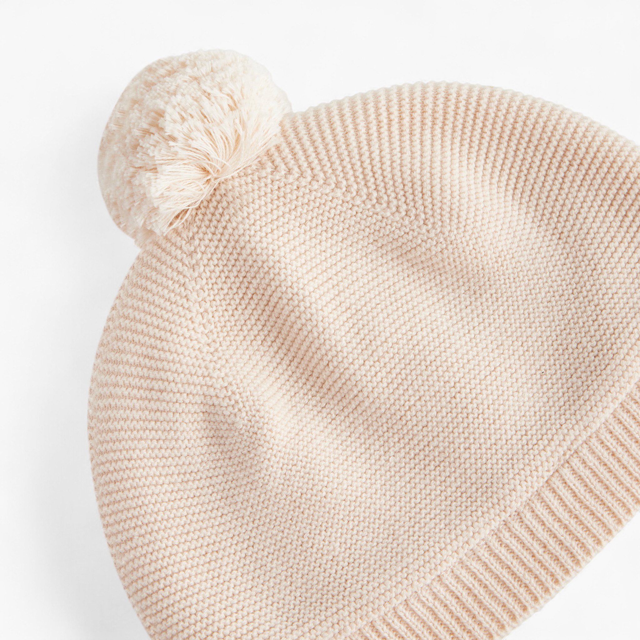 Juniors Girls Knitted Beanie with Pom Pom Detail - Cotton-baby-girls-clothing-winterwear-winteraccessories-image-4