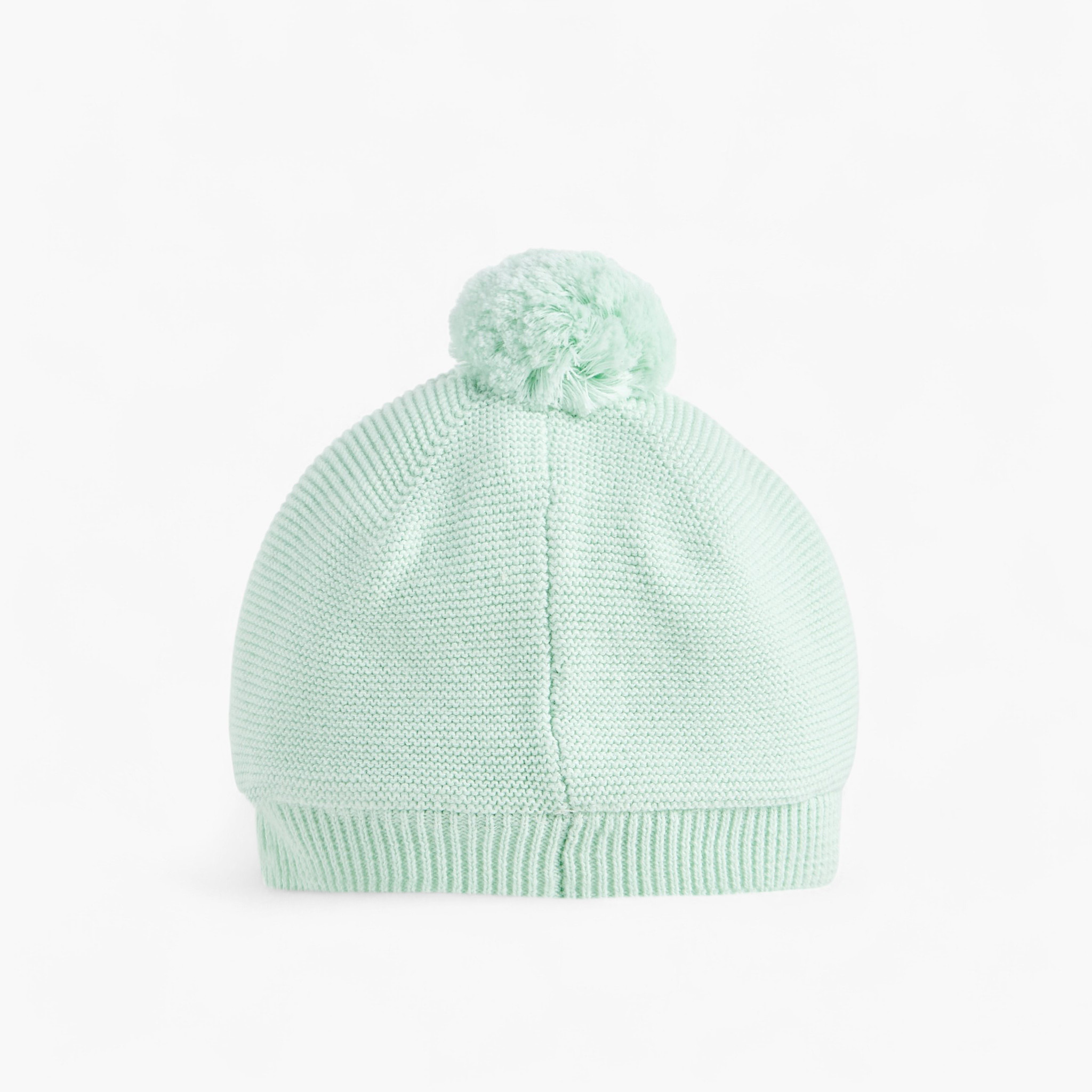 Juniors Baby Knitted Beanie with Pom Pom Detail - Cotton-baby-boys-accessories-caps-image-3