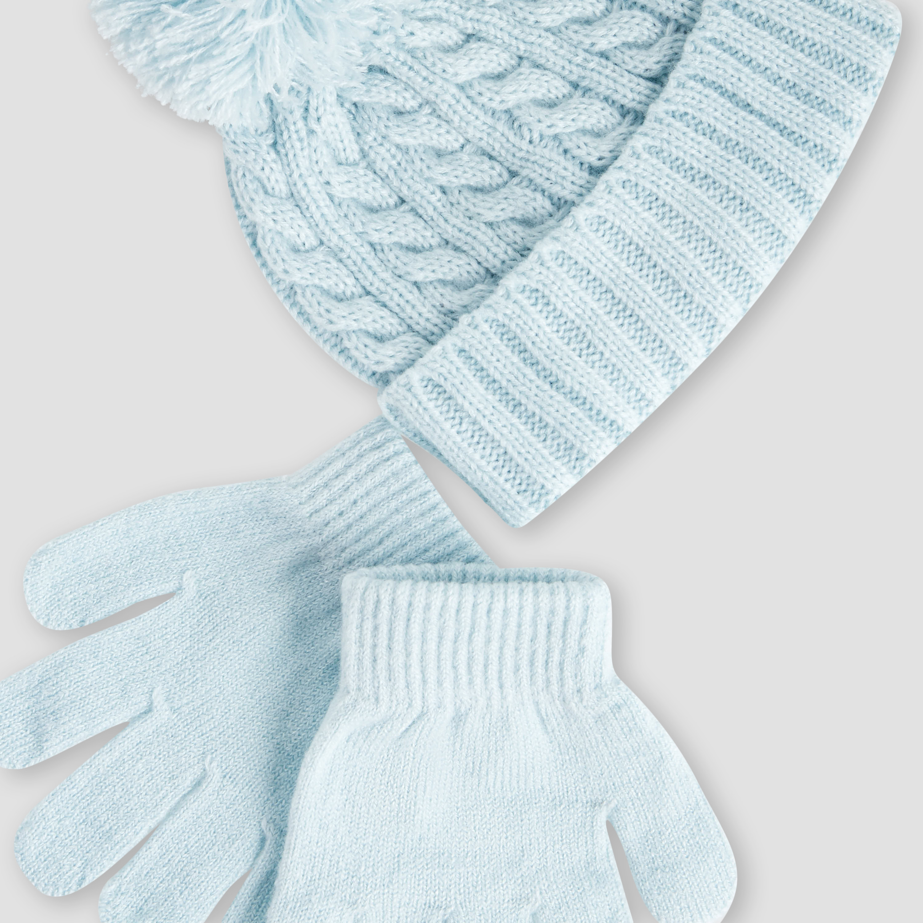 قبعة وقفازات أكريليك شتوية للأولاد من جونيورز-baby-boys-clothing-winterwear-winteraccessories-image-2