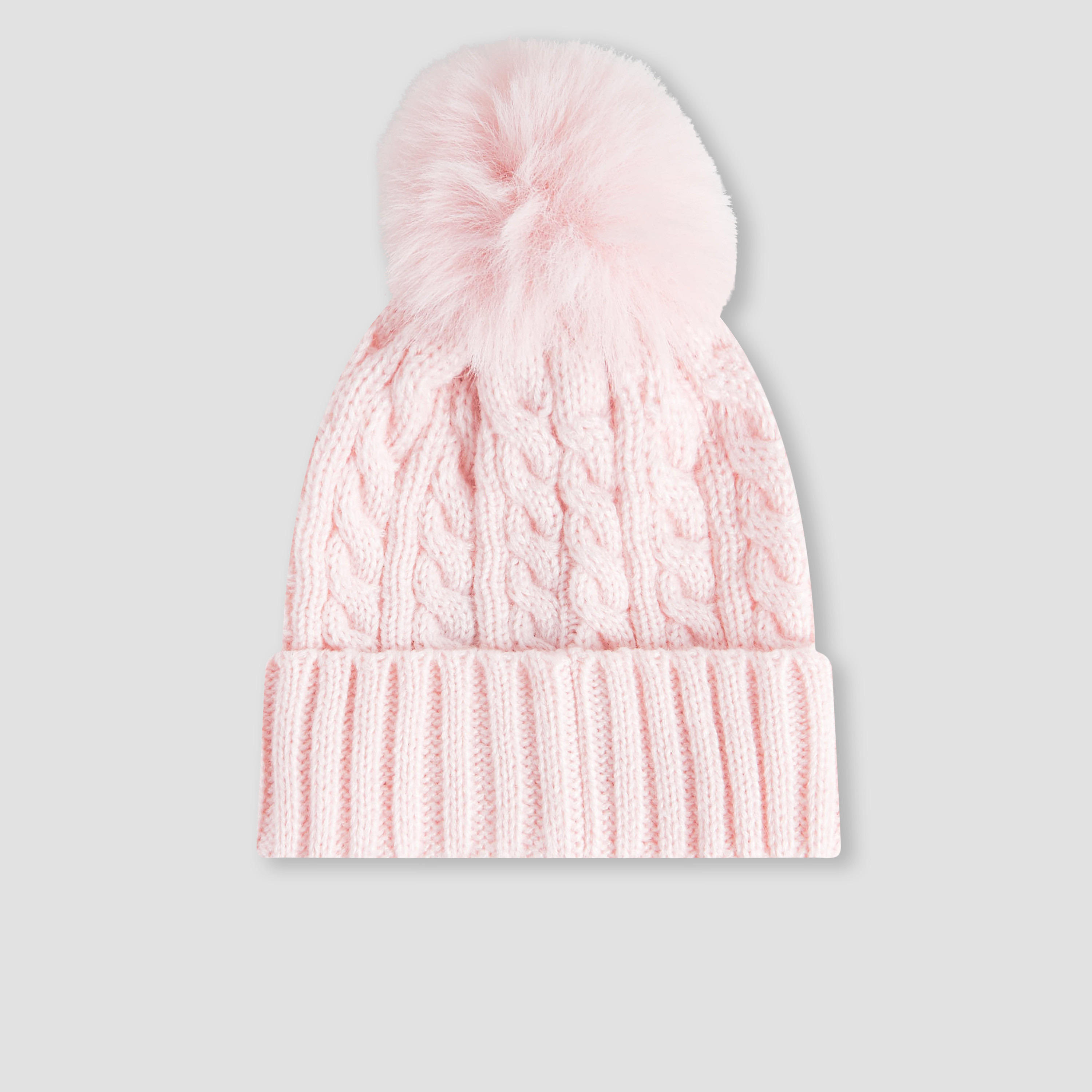 Juniors Girls Winter Cap with Gloves - Acrylic-baby-girls-clothing-winterwear-winteraccessories-image-2