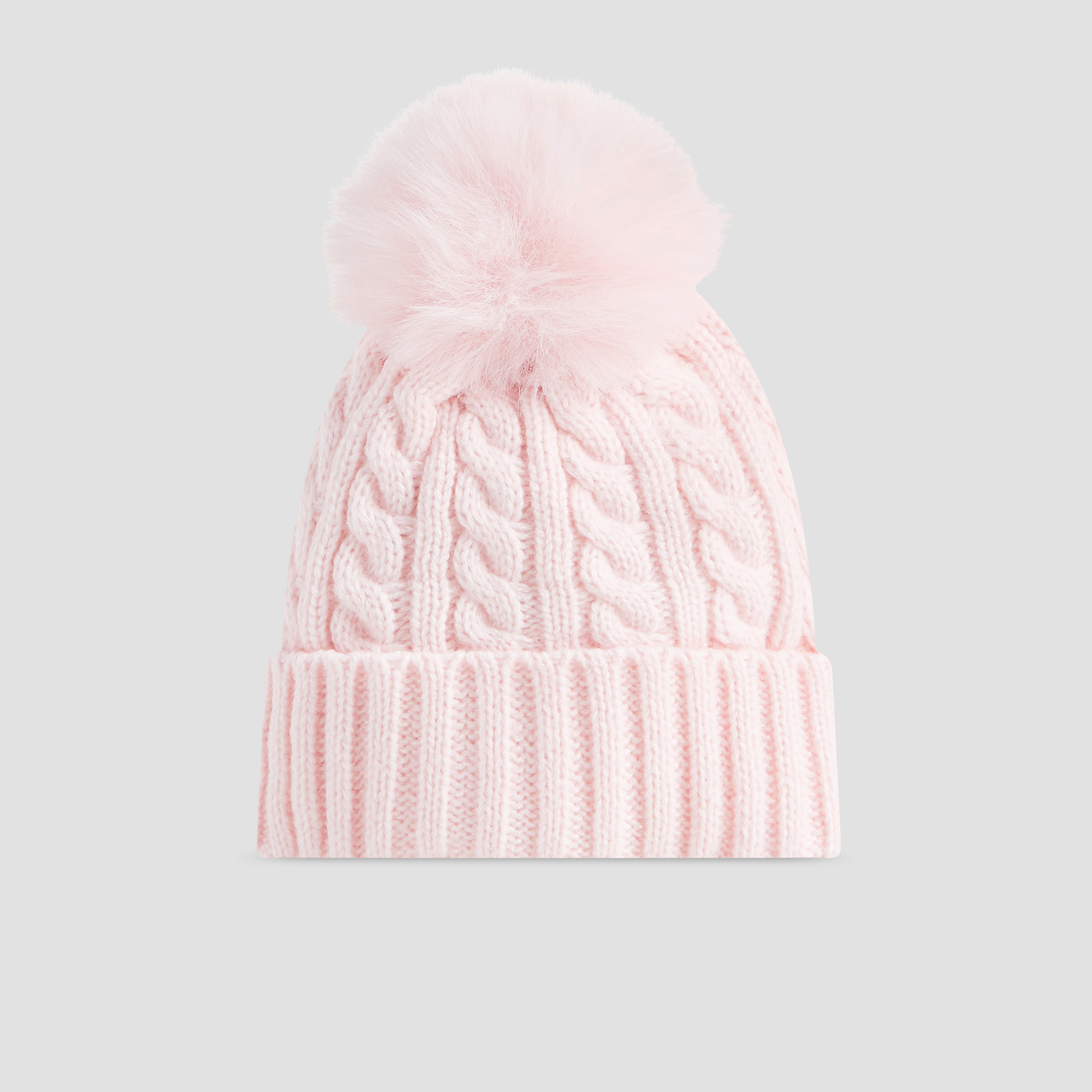 Juniors Girls Winter Cap with Gloves - Acrylic-baby-girls-clothing-winterwear-winteraccessories-image-3