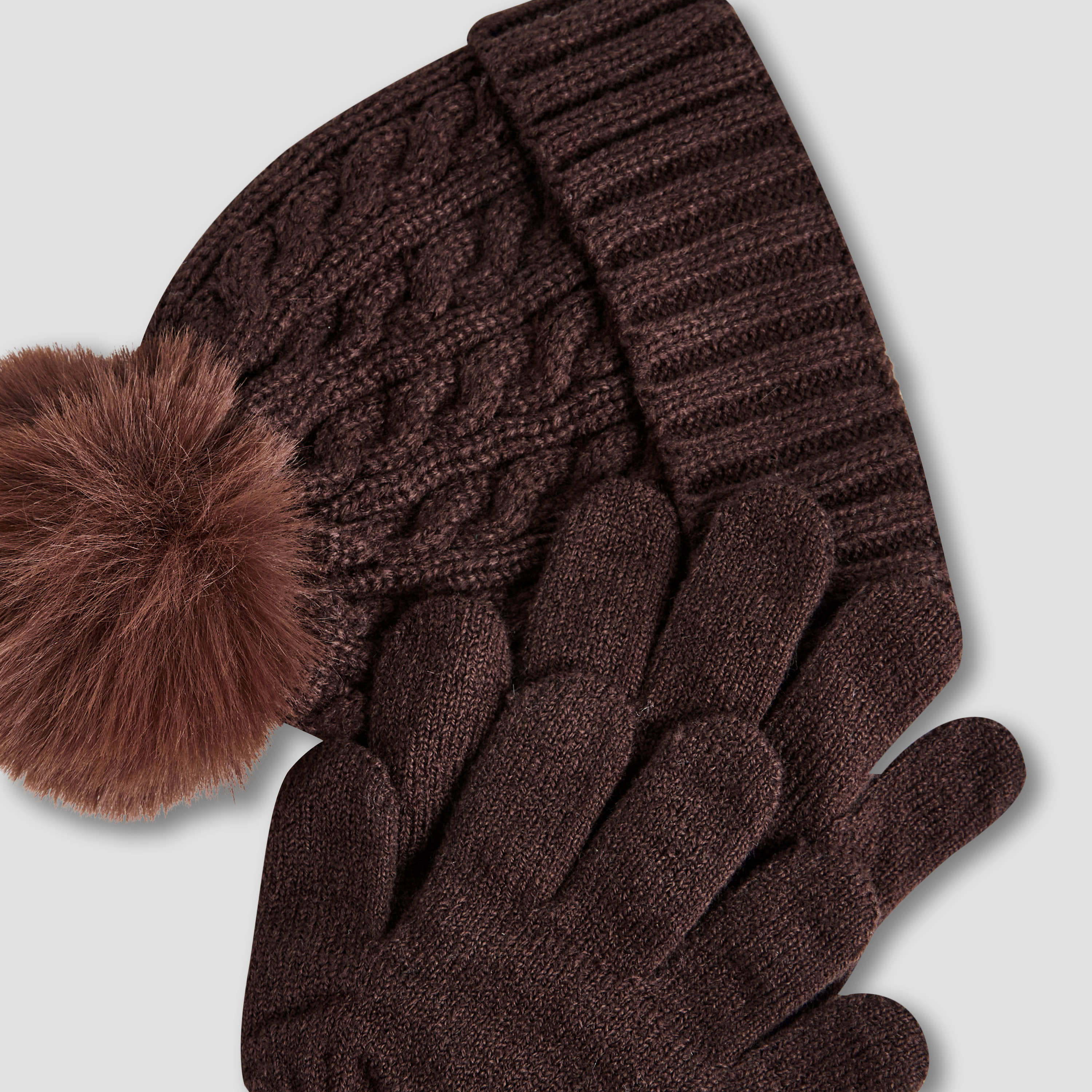 Juniors Boys Winter Cap with Gloves - Acrylic-baby-boys-clothing-winterwear-winteraccessories-image-8