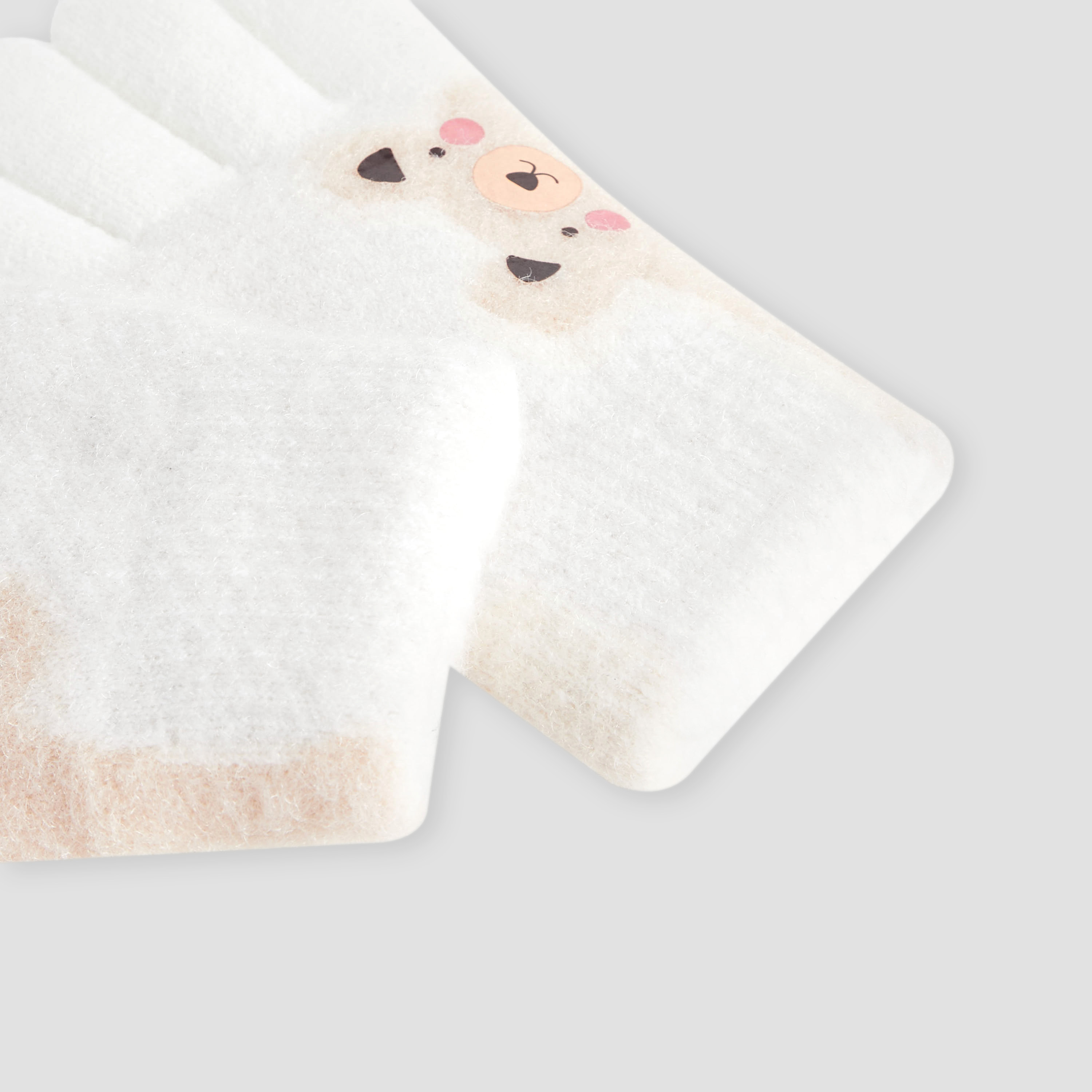 Juniors Boys Winter Gloves with Bear Design-baby-boys-clothing-winterwear-winteraccessories-image-6