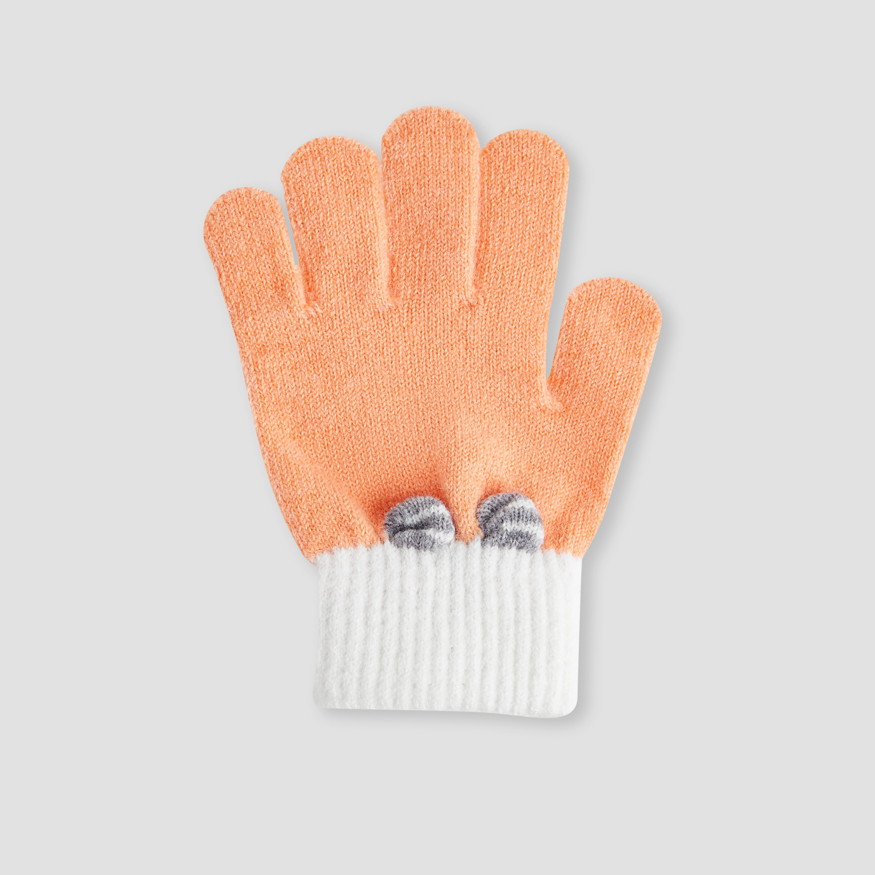 Juniors Boys Winter Gloves with Colourblock Design-baby-girls-clothing-winterwear-winteraccessories-image-2
