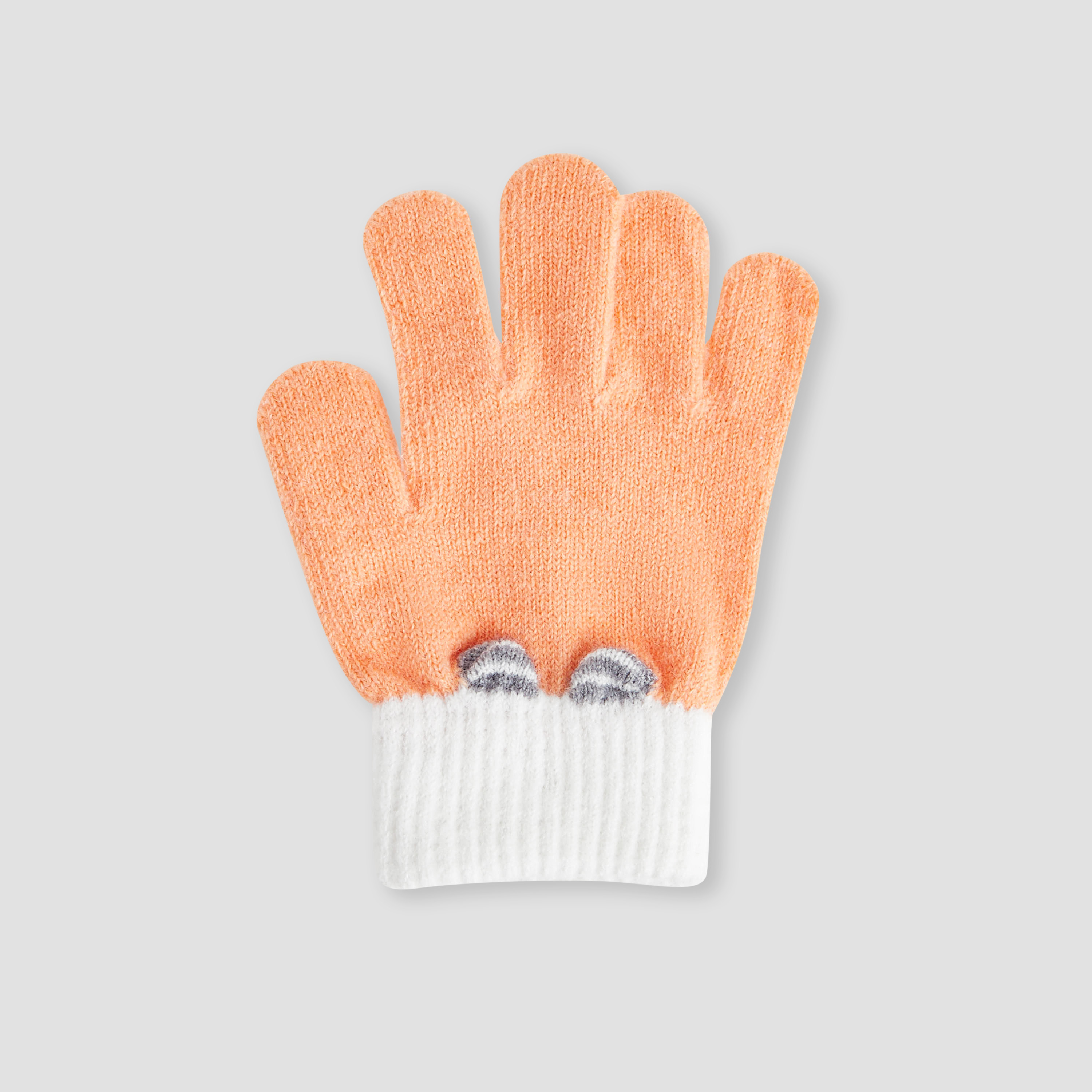 Juniors Boys Winter Gloves with Colourblock Design-baby-girls-clothing-winterwear-winteraccessories-image-3