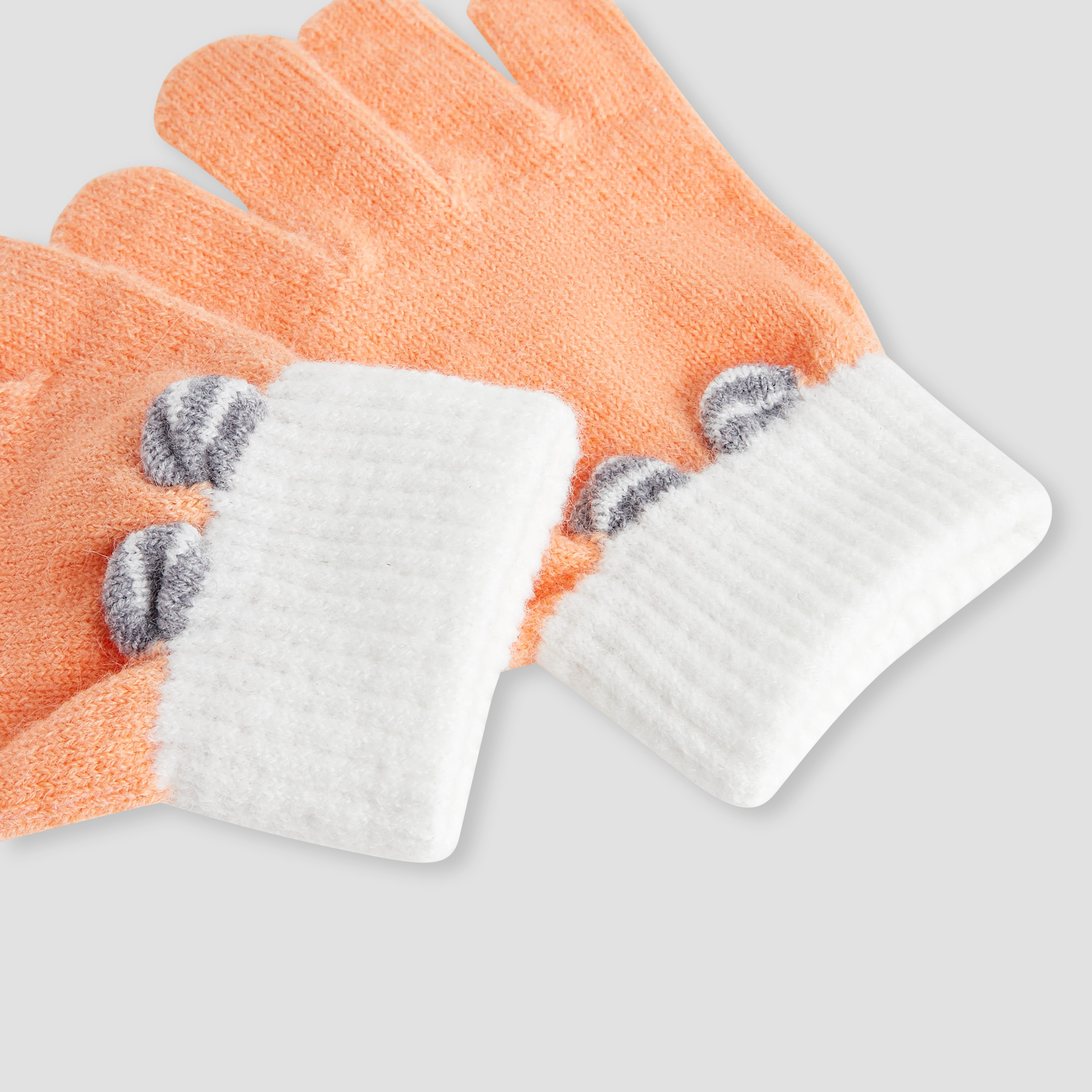 Juniors Boys Winter Gloves with Colourblock Design-baby-girls-clothing-winterwear-winteraccessories-image-6