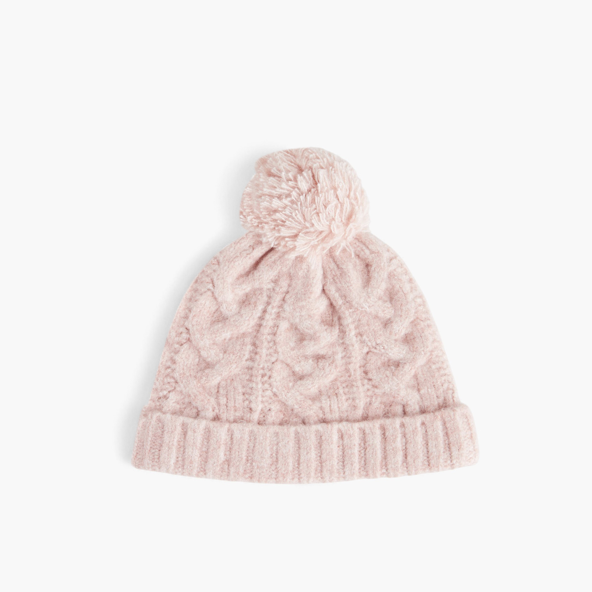 Juniors Girls Knitted Beanie with Pom Pom Detail-baby-girls-accessories-caps-image-1