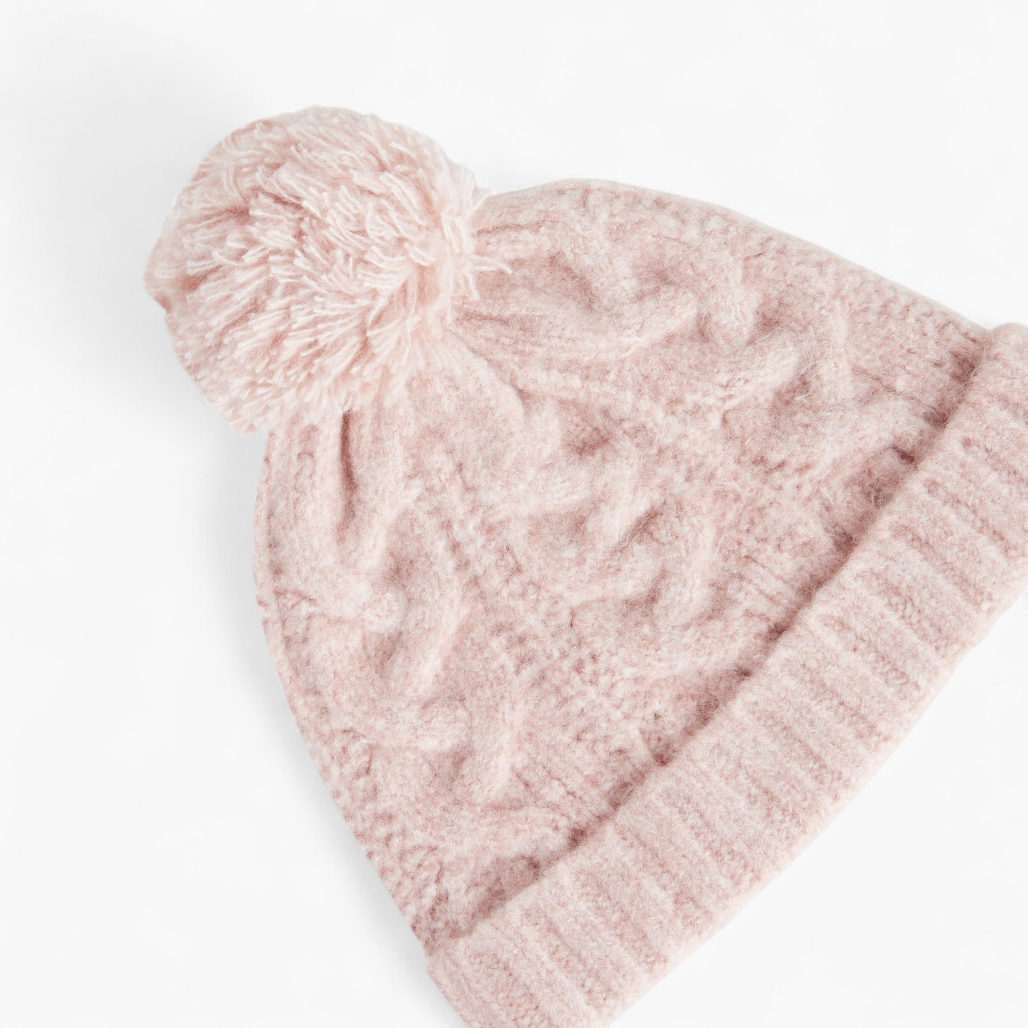 Juniors Girls Knitted Beanie with Pom Pom Detail-baby-girls-accessories-caps-image-4