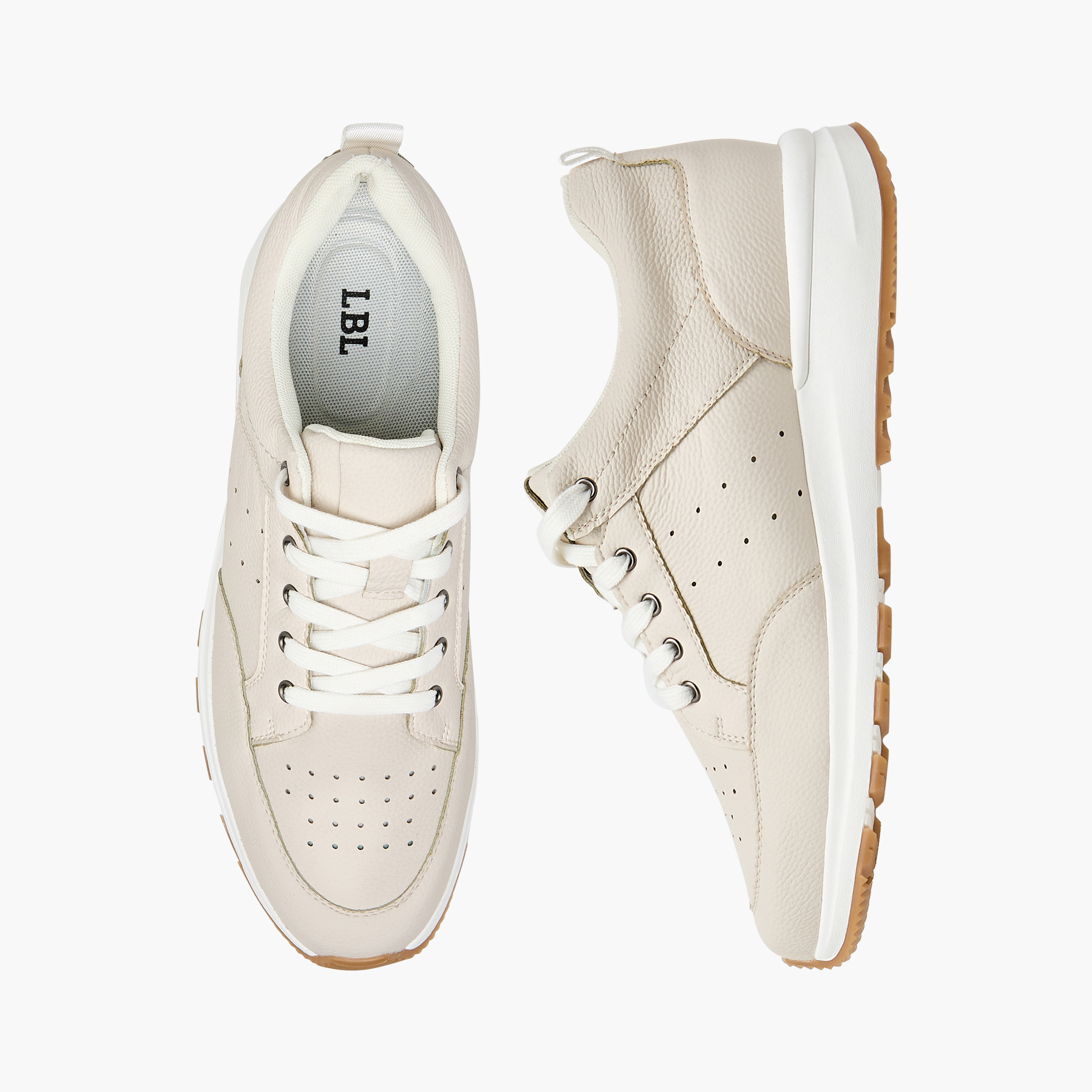 LBL by Shoexpress Perforated Sneakers with Lace-Up Closure-men-shoes-sneakers-image-1