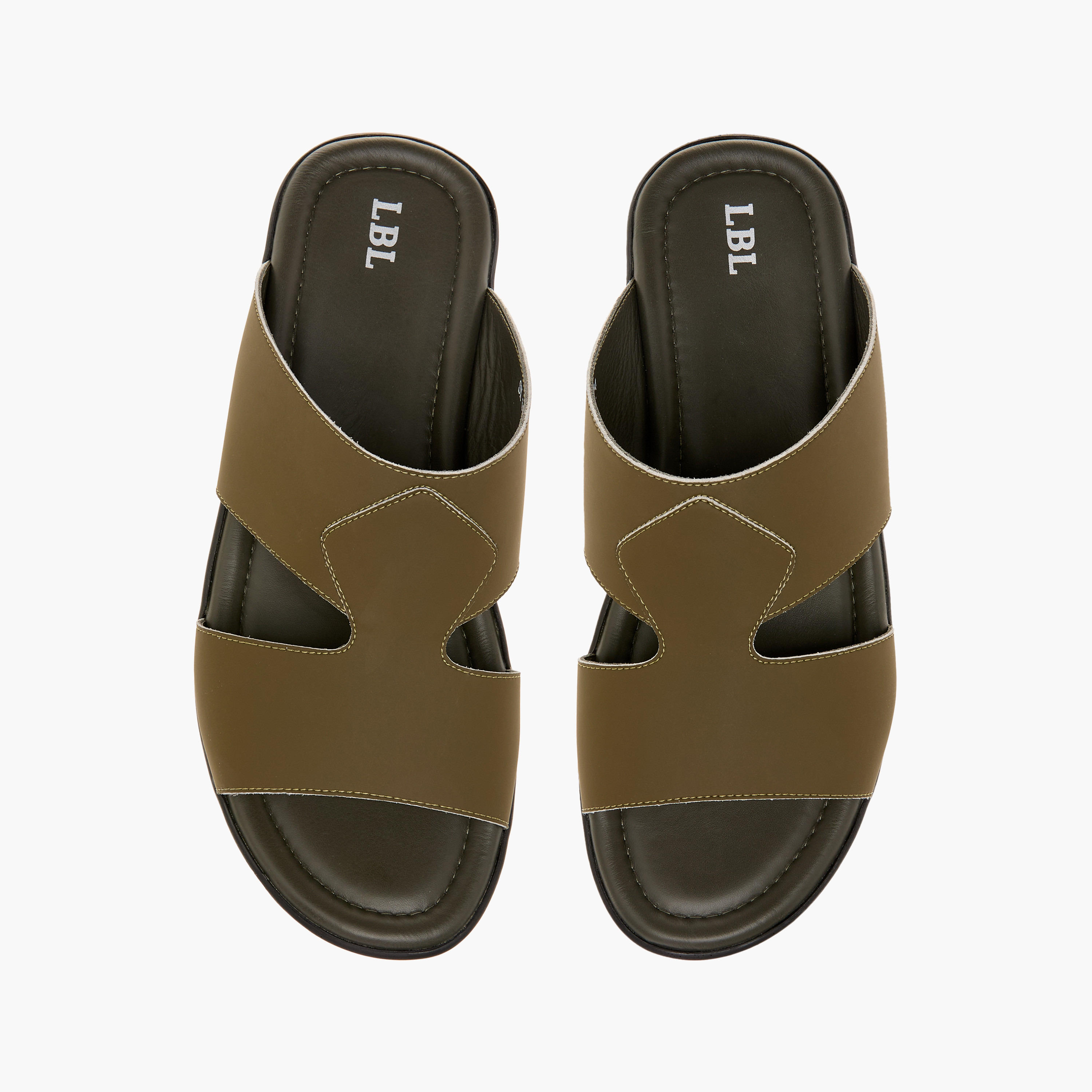 صندل عربي سهل الارتداء بتفاصيل مفرّغة من إل بي إل من شوإكسبريس-men-shoes-sandals-image-1