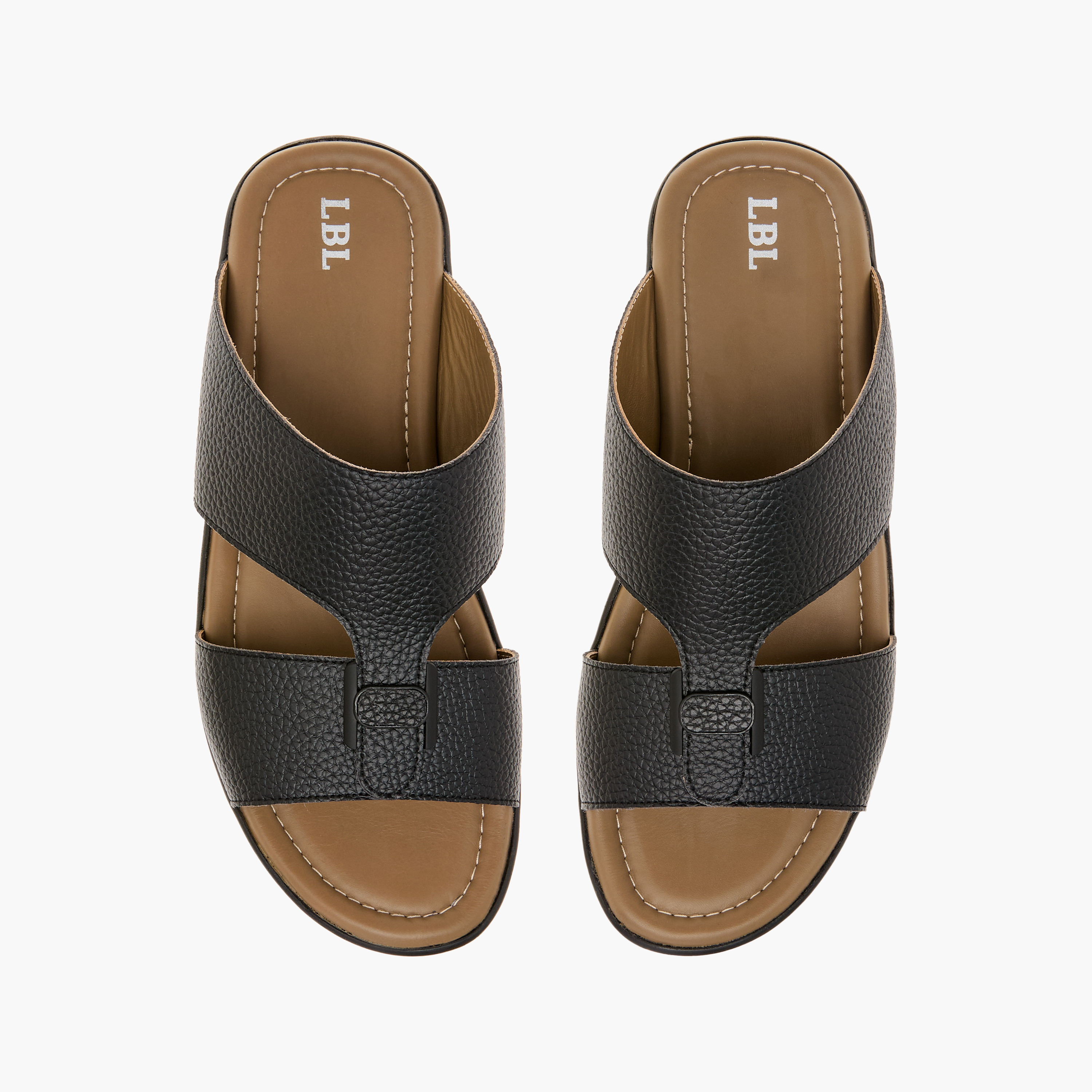 LBL by Shoexpress Textured Slip-On Arabic Sandals-men-shoes-sandals-image-1