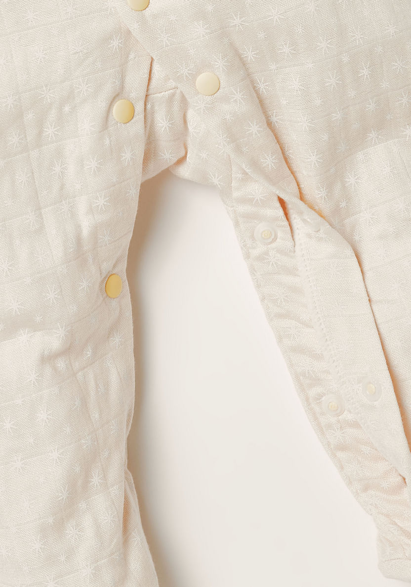 Giggles Printed Sleepsuit with Long Sleeves-Sleepsuits-image-2