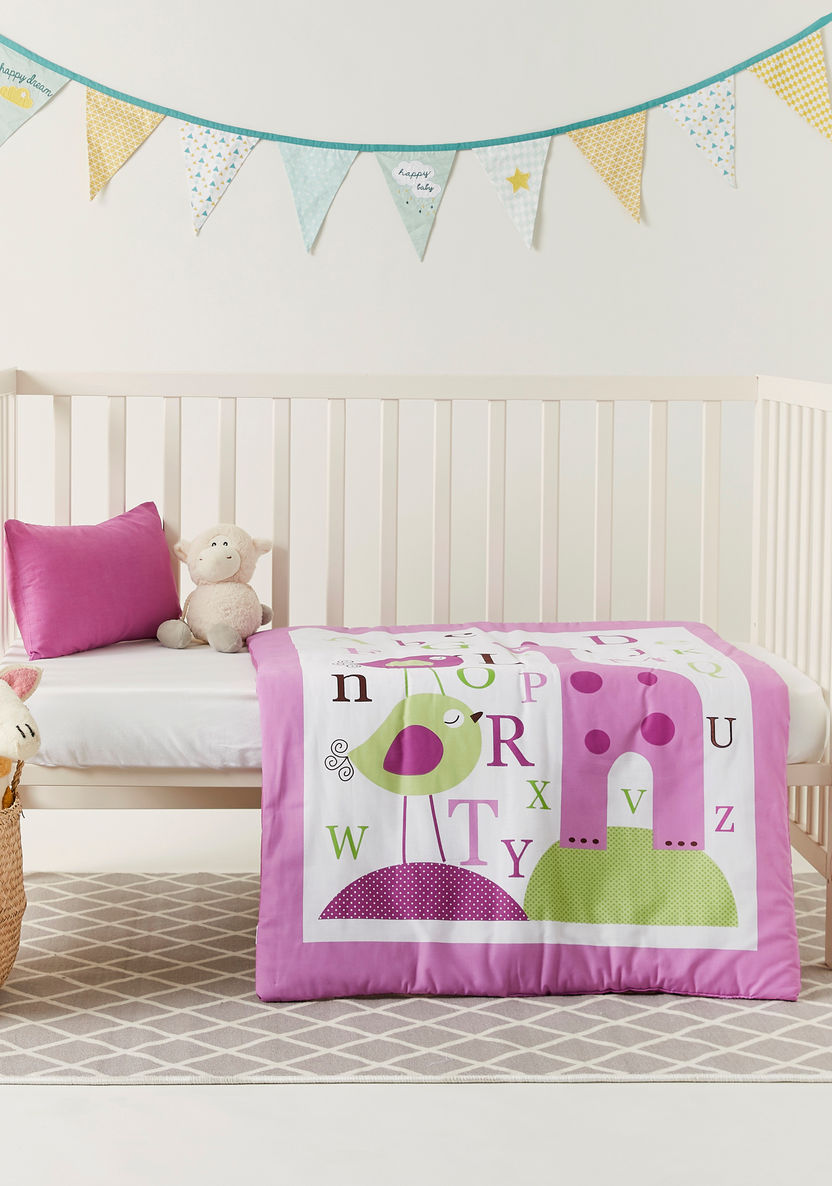 Juniors Giraffe Printed Comforter with Pillowcase-Baby Bedding-image-0