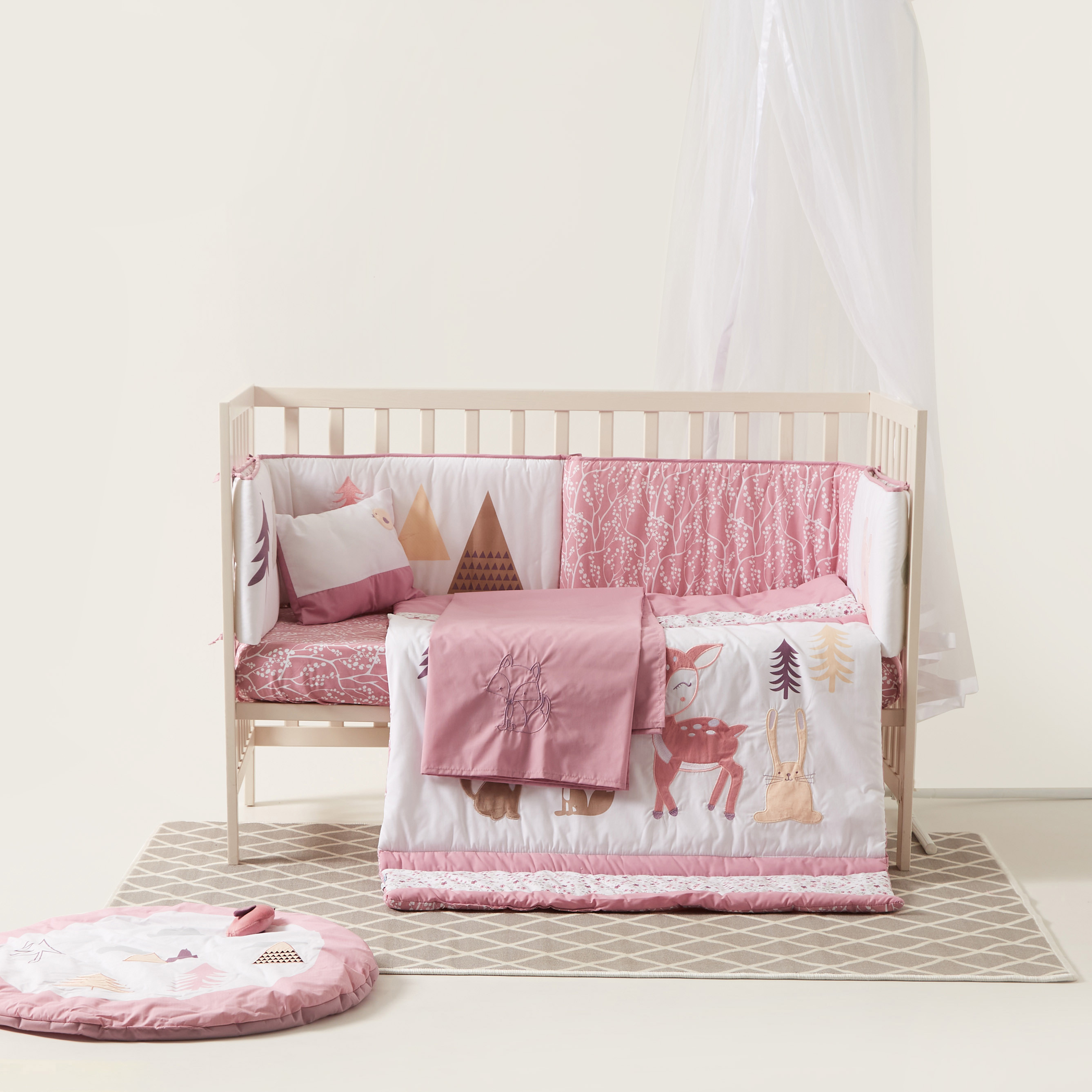 Juniors 5-Piece Floral Print Comforter Set-baby-nursery-babybedding-image-1