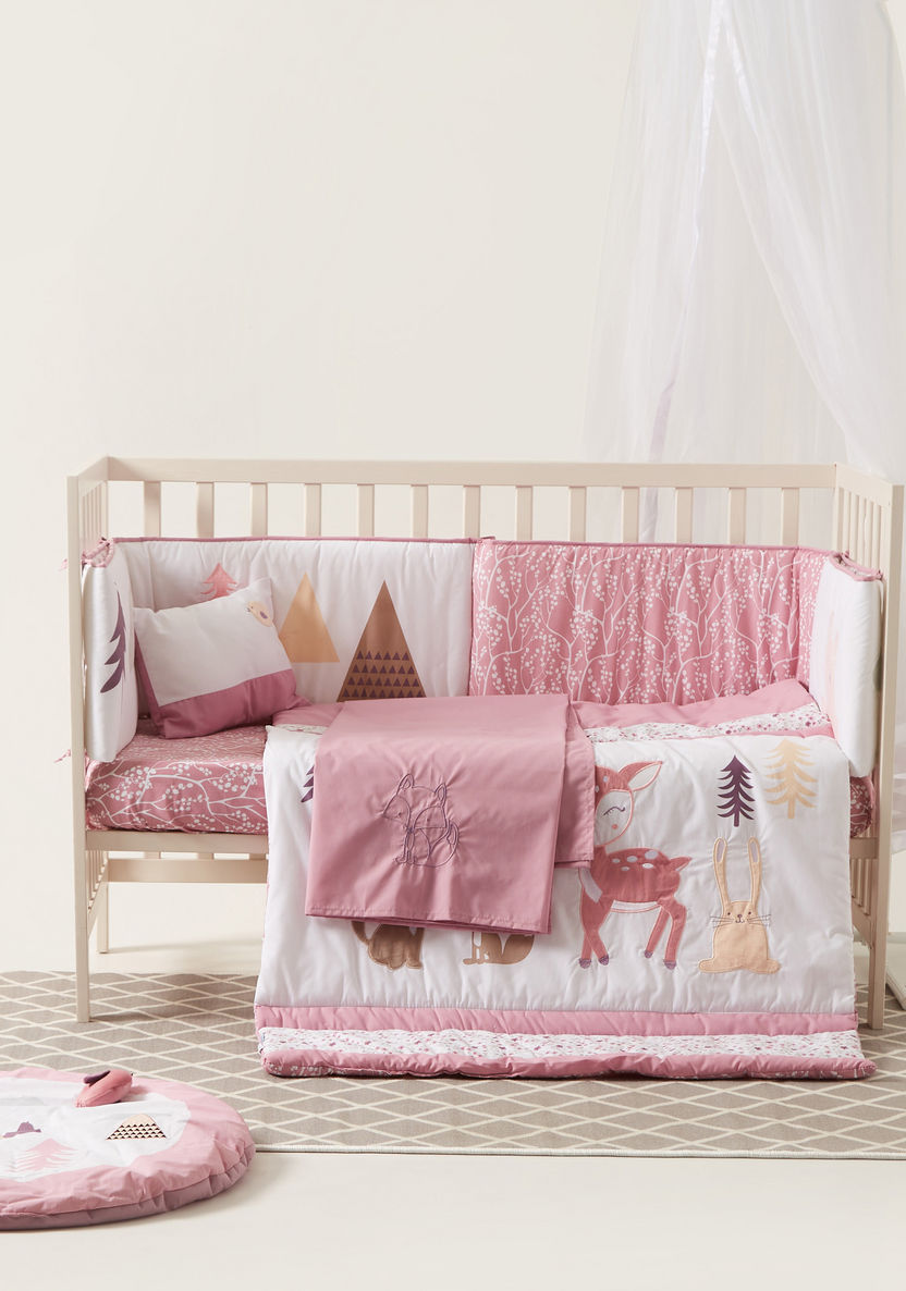 Juniors 5-Piece Floral Print Comforter Set-Baby Bedding-image-0