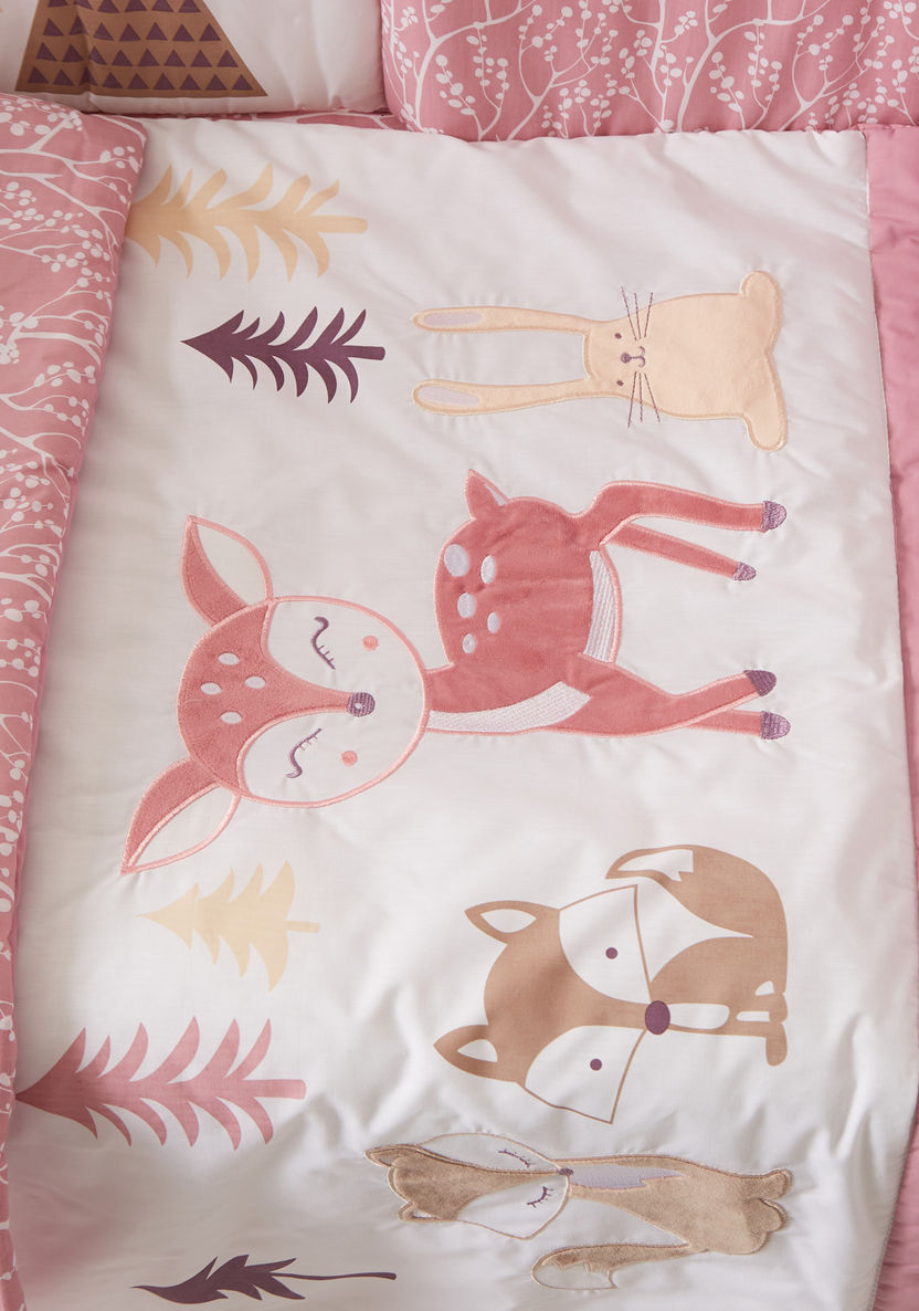 Juniors 5-Piece Floral Print Comforter Set-Baby Bedding-image-5