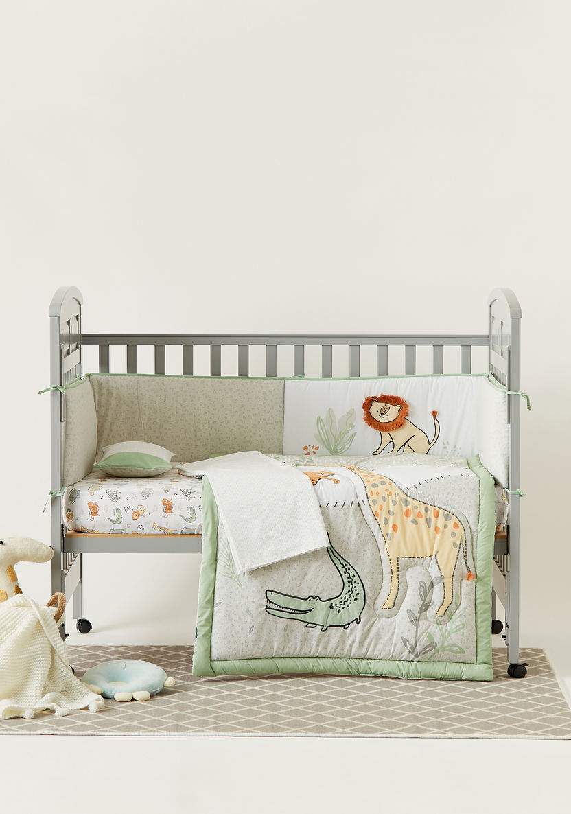 Juniors Safari Print 5-Piece Comforter Set-Baby Bedding-image-0