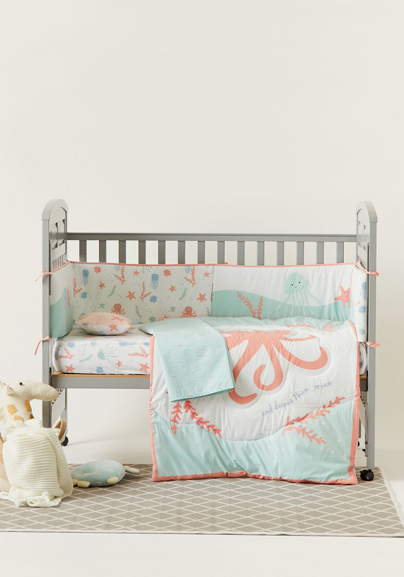 Juniors 5-Piece Under the Sea Applique Comforter Set - 200x98 cms-Baby Bedding-image-0