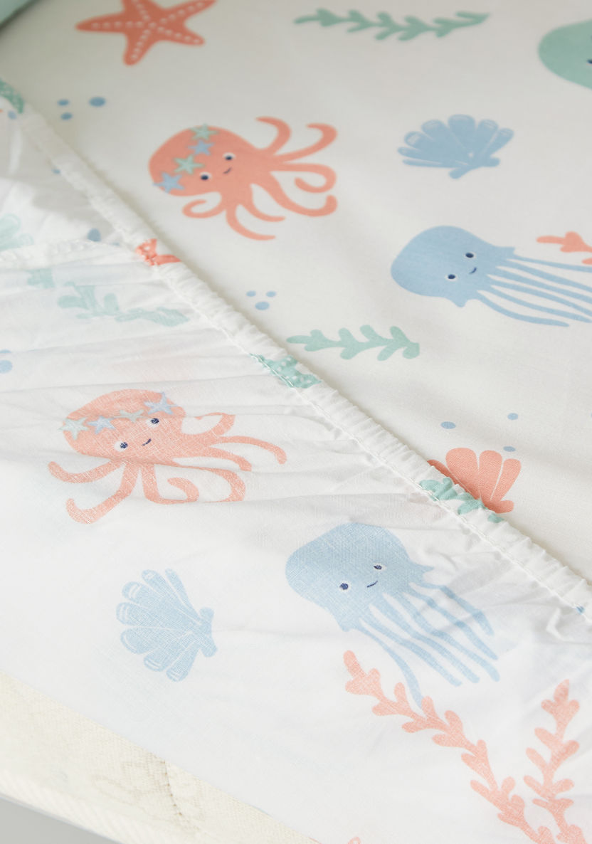Juniors 5-Piece Under the Sea Applique Comforter Set - 200x98 cms-Baby Bedding-image-9