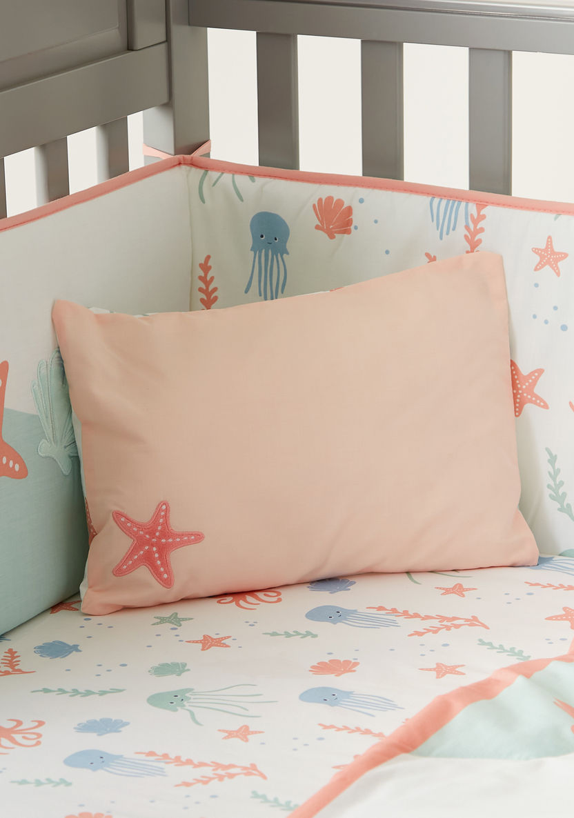 Juniors 5-Piece Under the Sea Applique Comforter Set - 200x98 cms-Baby Bedding-image-3