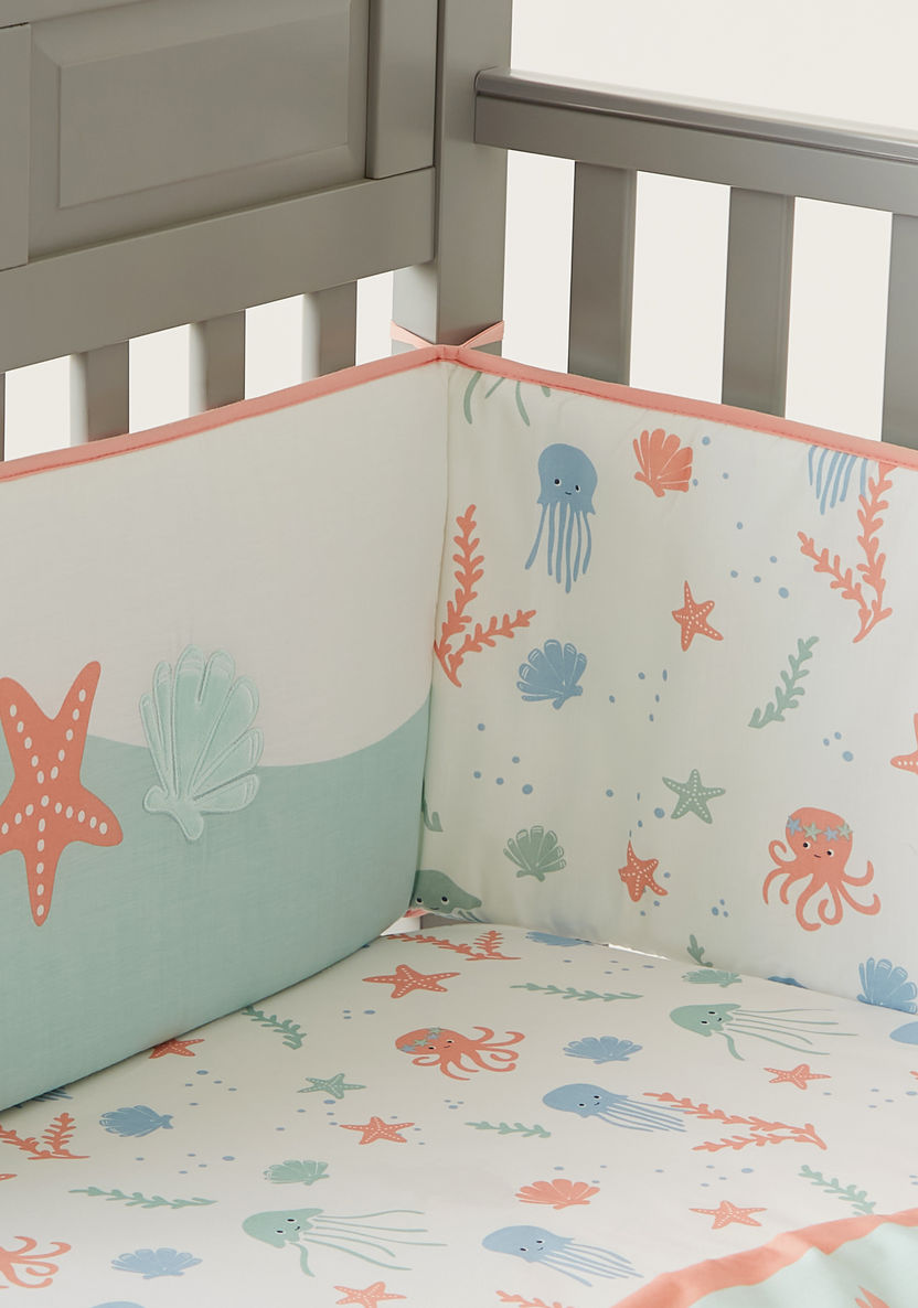 Juniors 5-Piece Under the Sea Applique Comforter Set - 200x98 cms-Baby Bedding-image-4