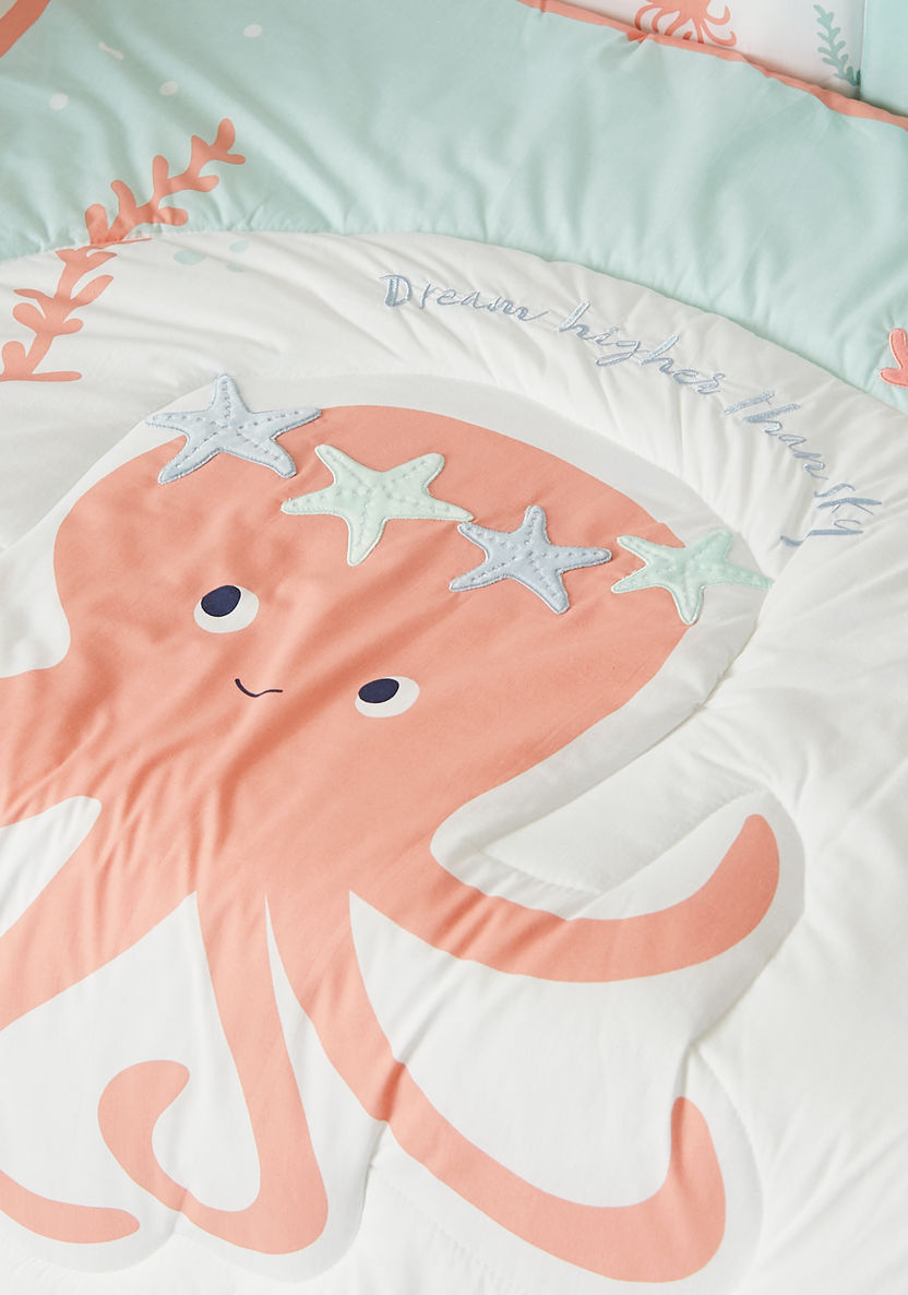 Juniors 5-Piece Under the Sea Applique Comforter Set - 200x98 cms-Baby Bedding-image-5