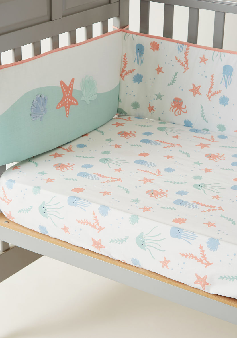 Juniors 5-Piece Under the Sea Applique Comforter Set - 200x98 cms-Baby Bedding-image-6