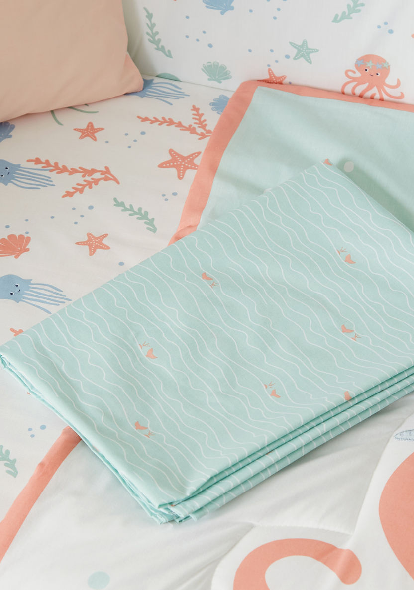 Juniors 5-Piece Under the Sea Applique Comforter Set - 200x98 cms-Baby Bedding-image-8