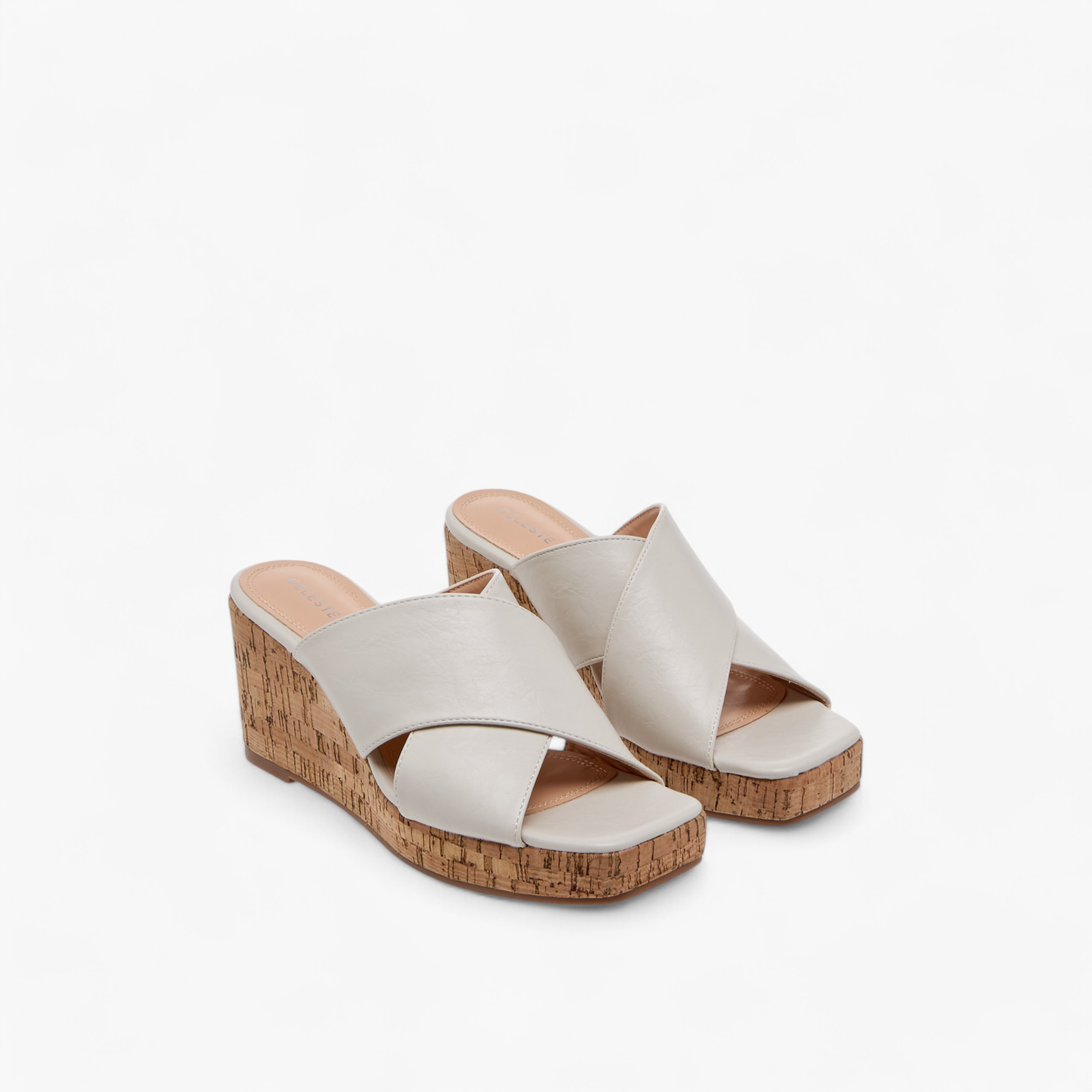صندل سادة سهل الارتداء بكعب ويدج للنساء من سيليست-women-shoes-sandals-heeled-image-1
