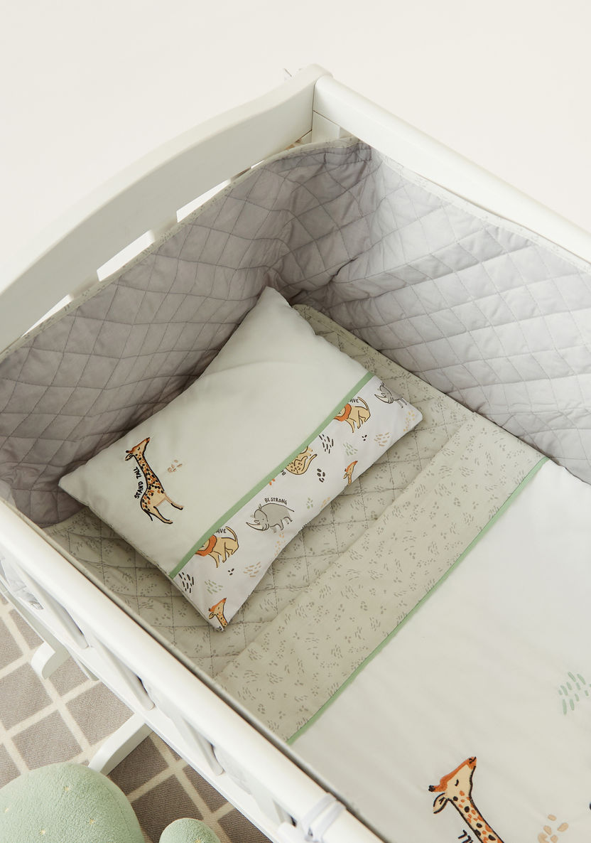 Juniors Safari Friends Applique Cradle Bedding Set-Baby Bedding-image-1
