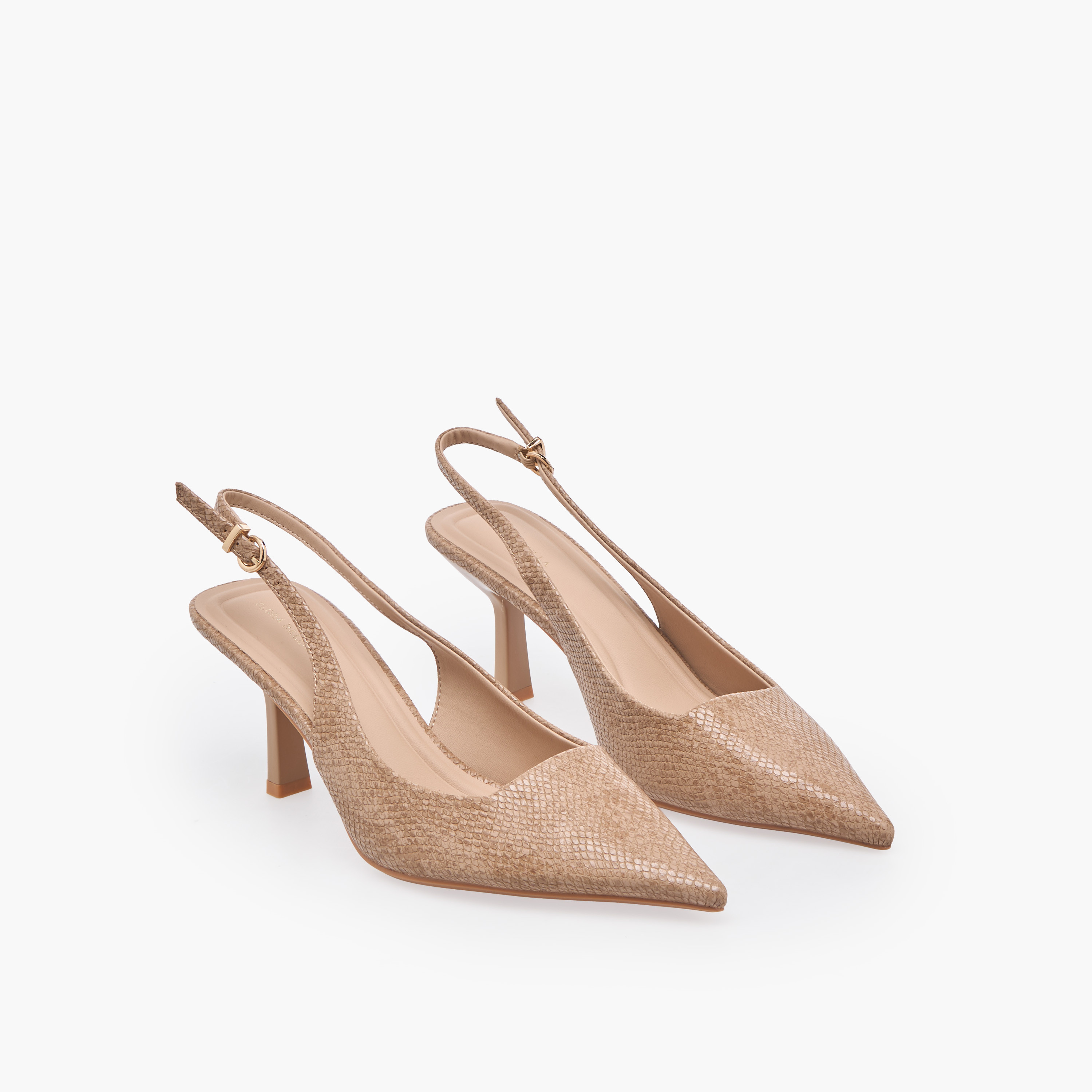 حذاء ميول بارز الملمس ومقدمة مدببة للنساء من فلورا بيلا-women-shoes-sandals-heeled-image-1
