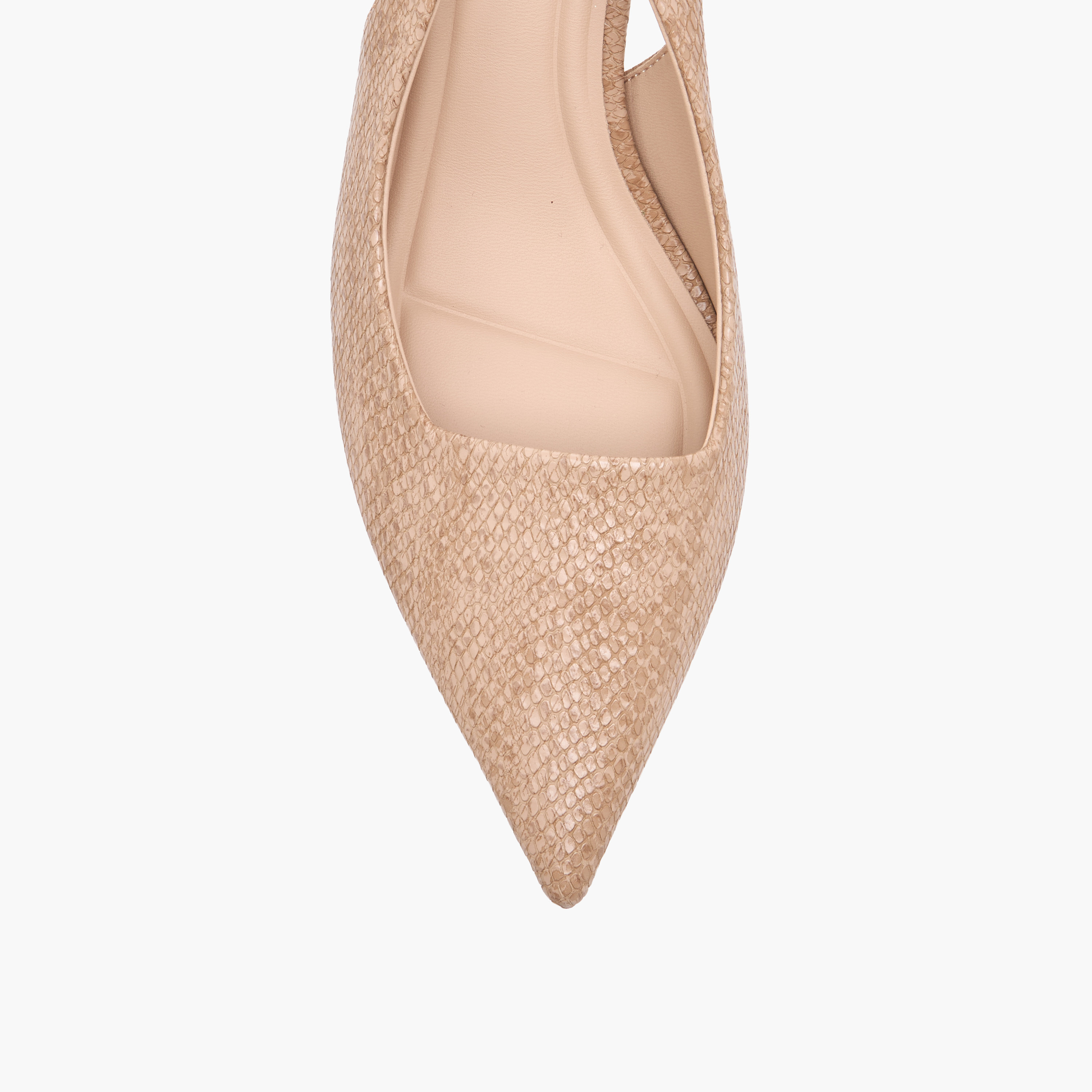 حذاء ميول بارز الملمس ومقدمة مدببة للنساء من فلورا بيلا-women-shoes-sandals-heeled-image-4