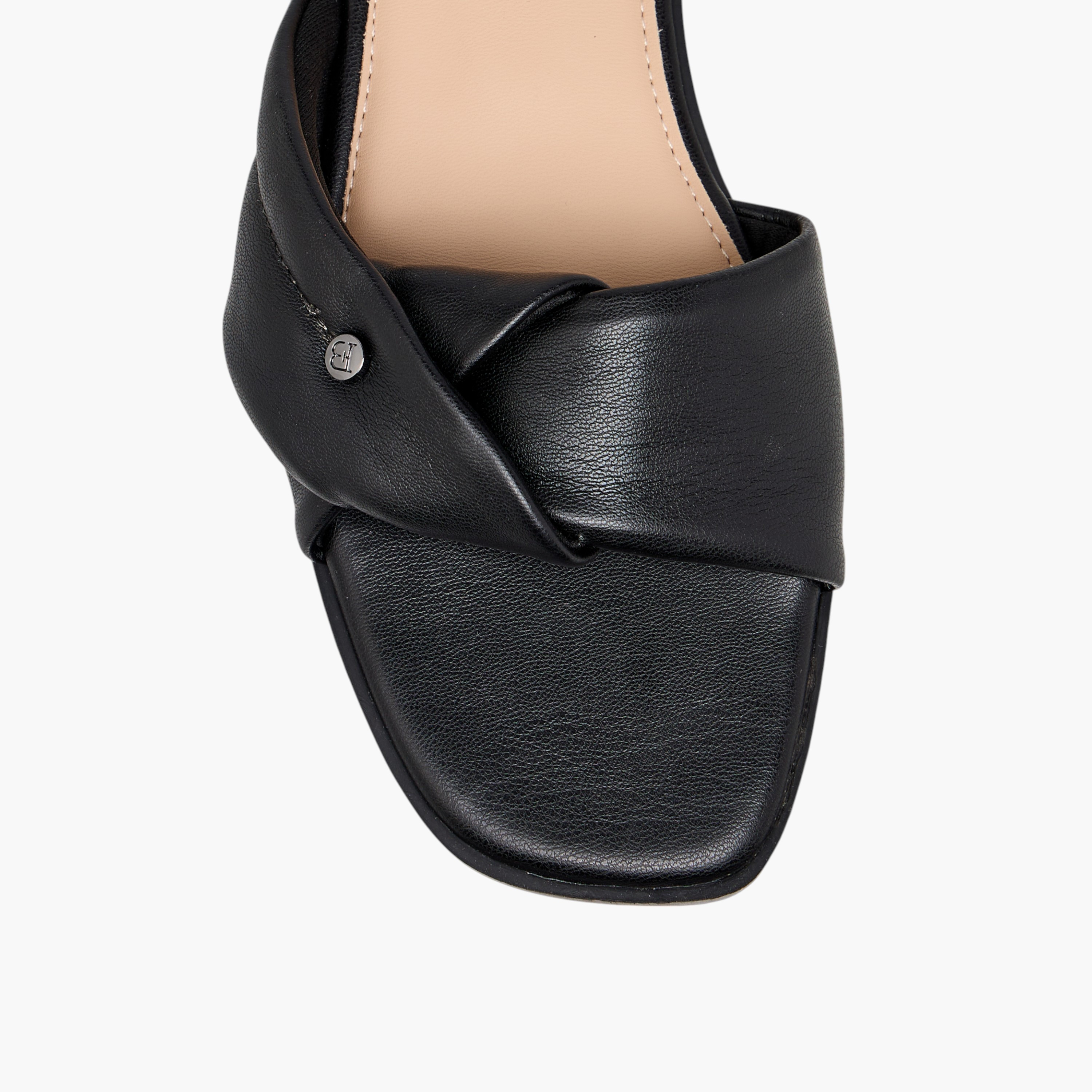 Flora Bella Solid Knot Detail Slip-On Flat Sandals-women-shoes-flats-sandals-image-4