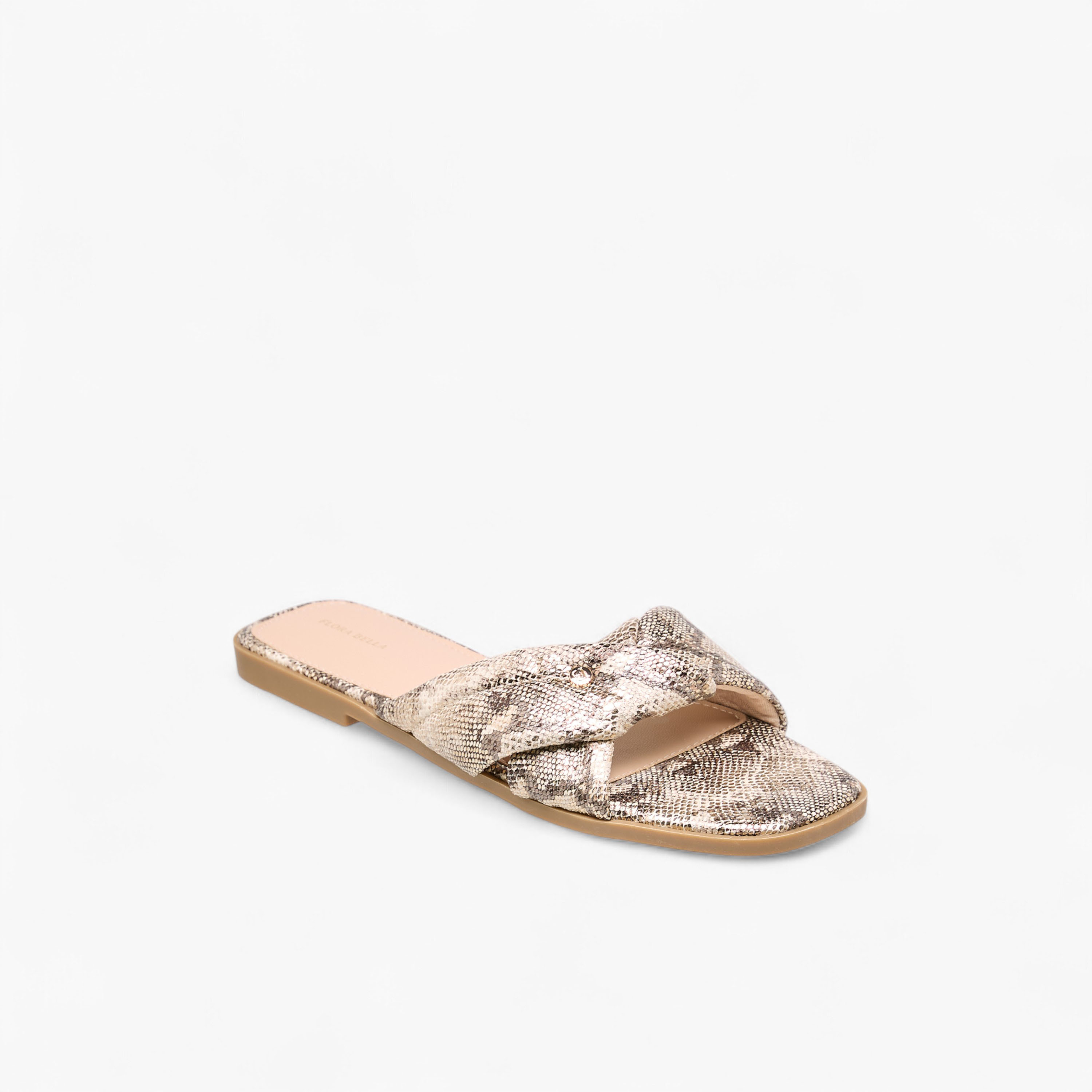 Flora Bella Animal Print Knot Detail Slip-On Flat Sandals-women-shoes-flats-sandals-image-2