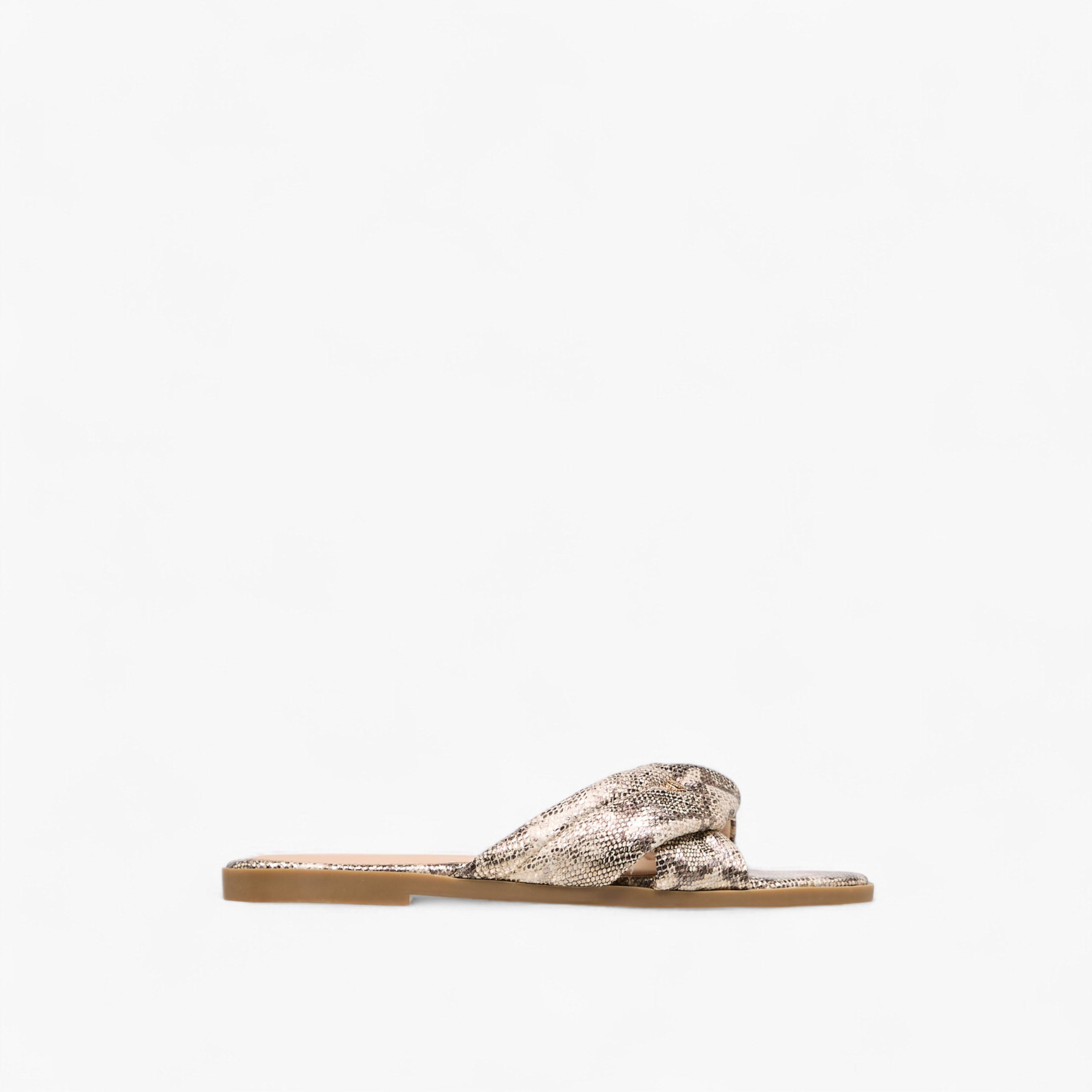 Flora Bella Animal Print Knot Detail Slip-On Flat Sandals-women-shoes-flats-sandals-image-3