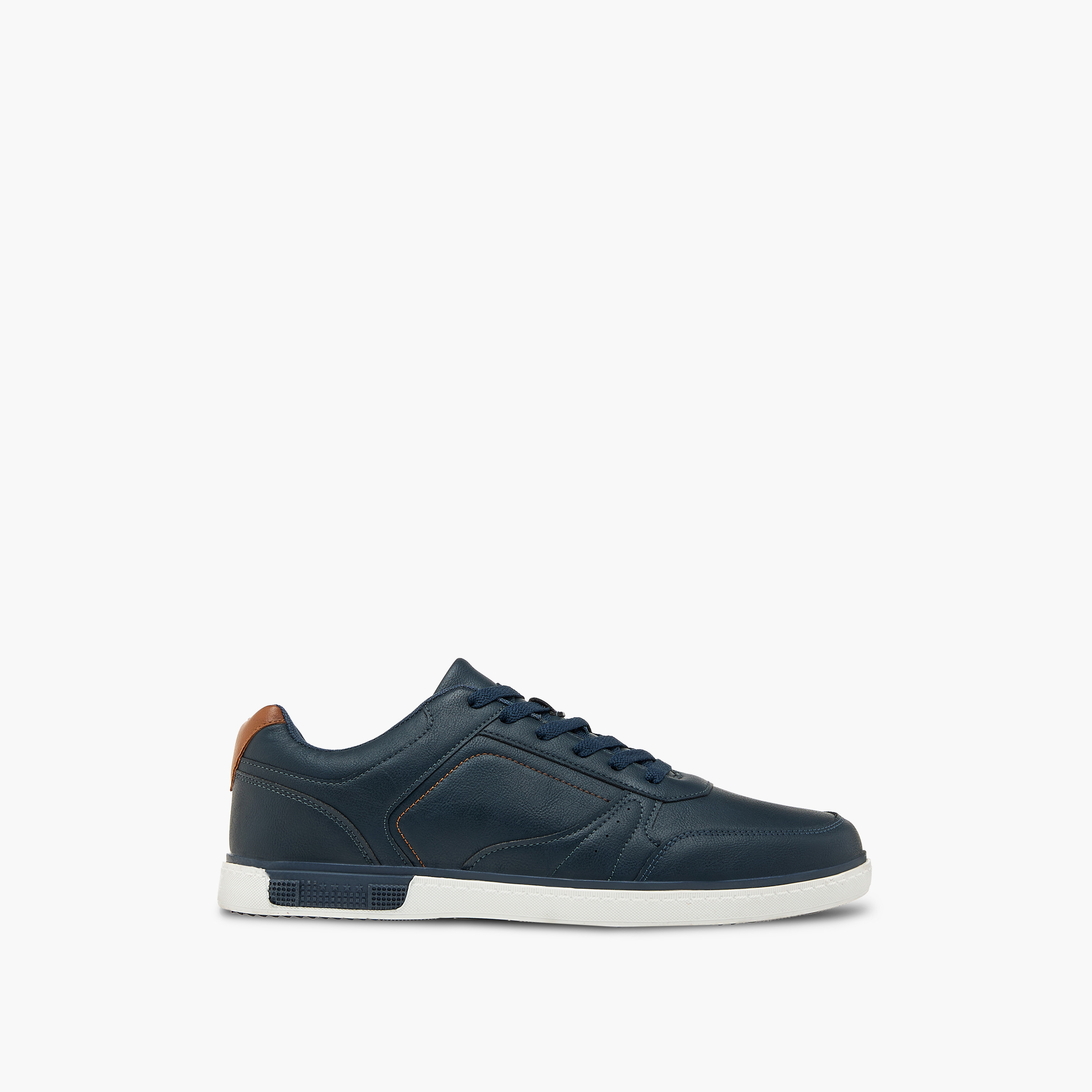 LBL by Shoexpress Panelled Ankle Sneakers with Lace-Up Closure-men-shoes-sneakers-image-3