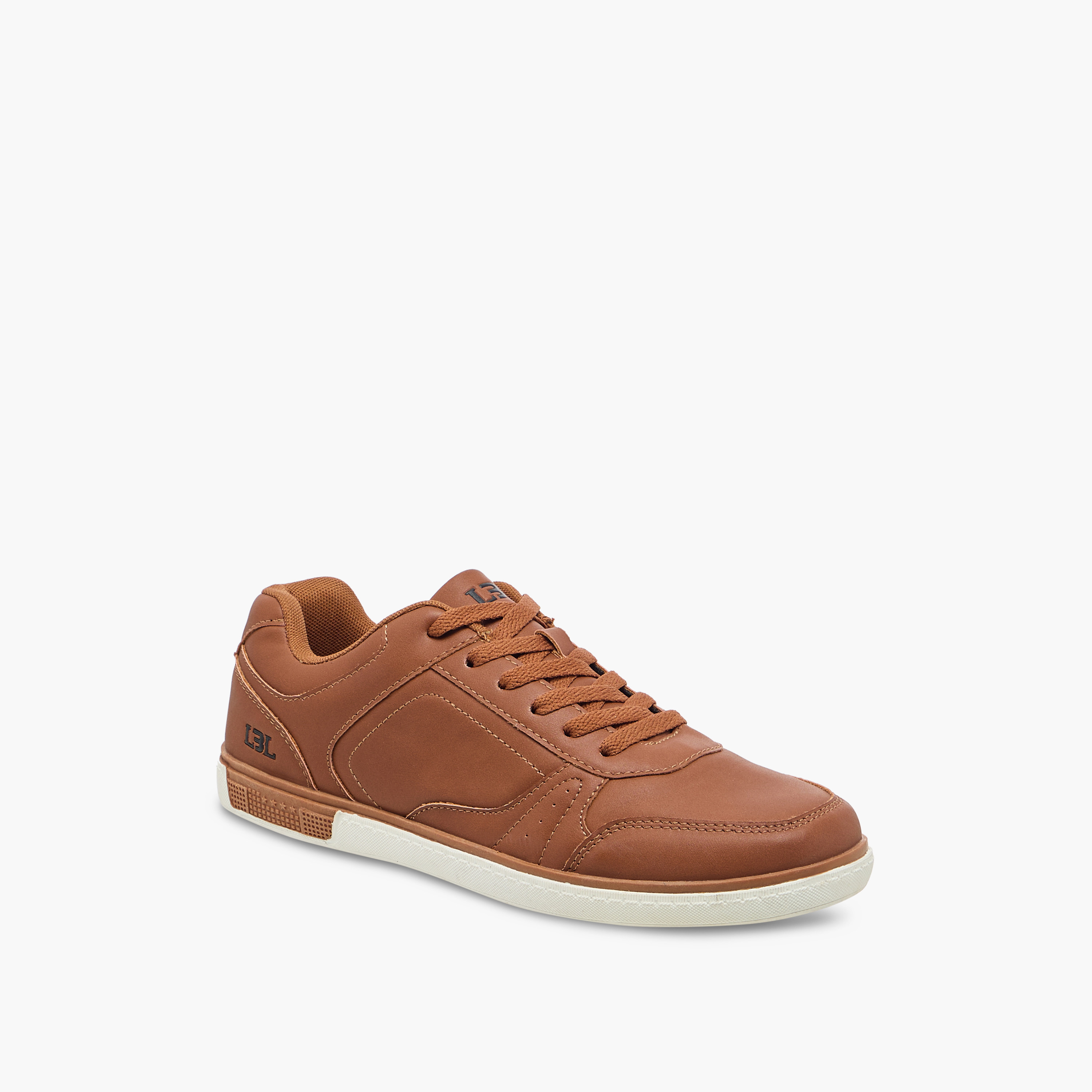 LBL by Shoexpress Panelled Ankle Sneakers with Lace-Up Closure-men-shoes-sneakers-image-2
