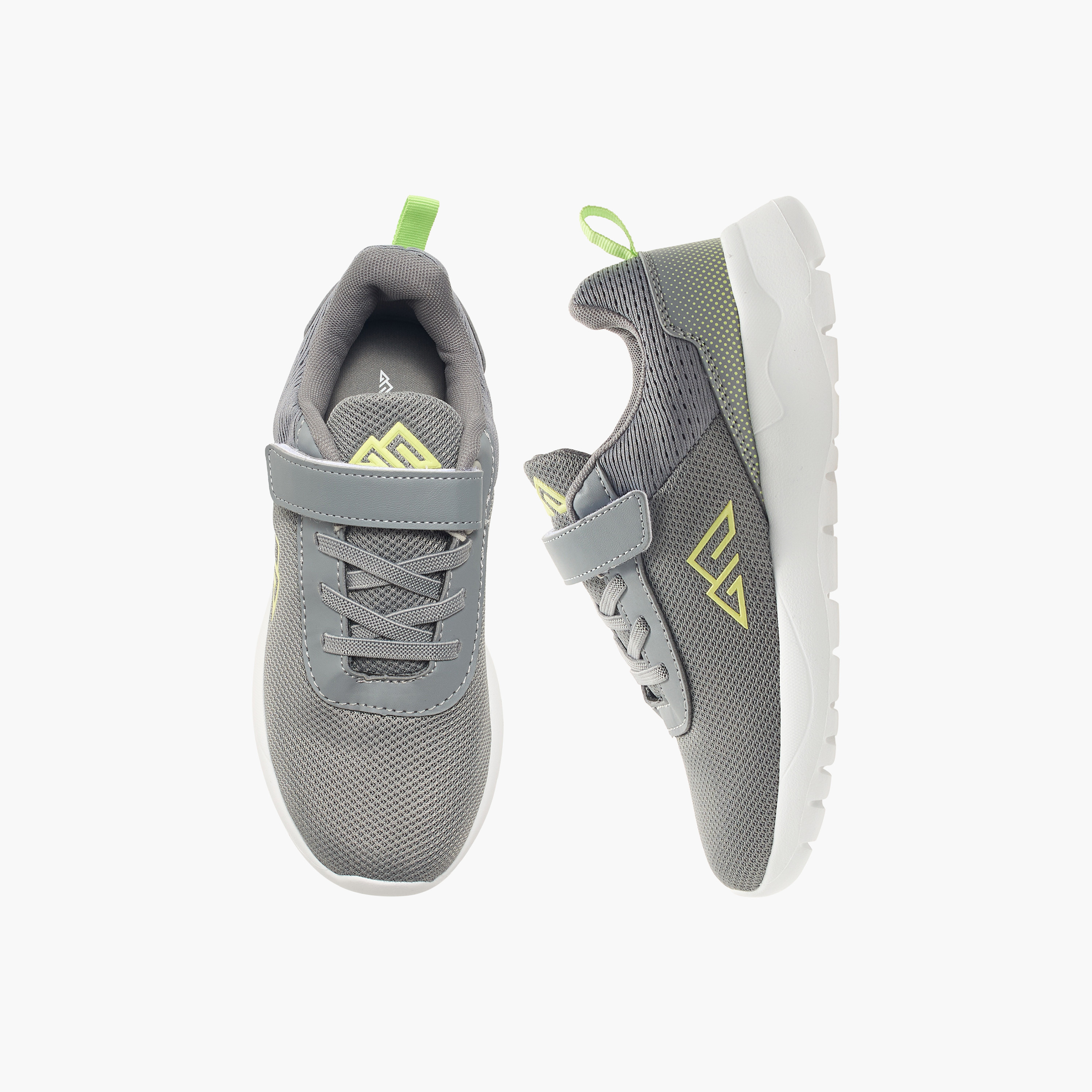 Oaklan by Shoexpress Textured Sports Shoes with Hook and Loop Closure-sports-boys-shoes-image-1