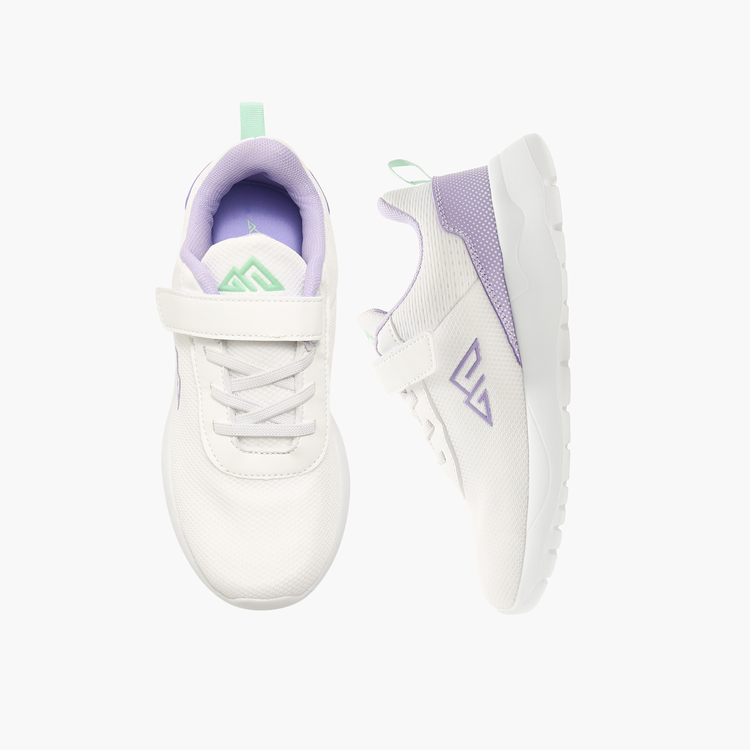 حذاء سنيكرز قوالب ملونة بشريط إغلاق لاصق من أوكلان من شو إكسبرس-girls-shoes-sneakers-image-1