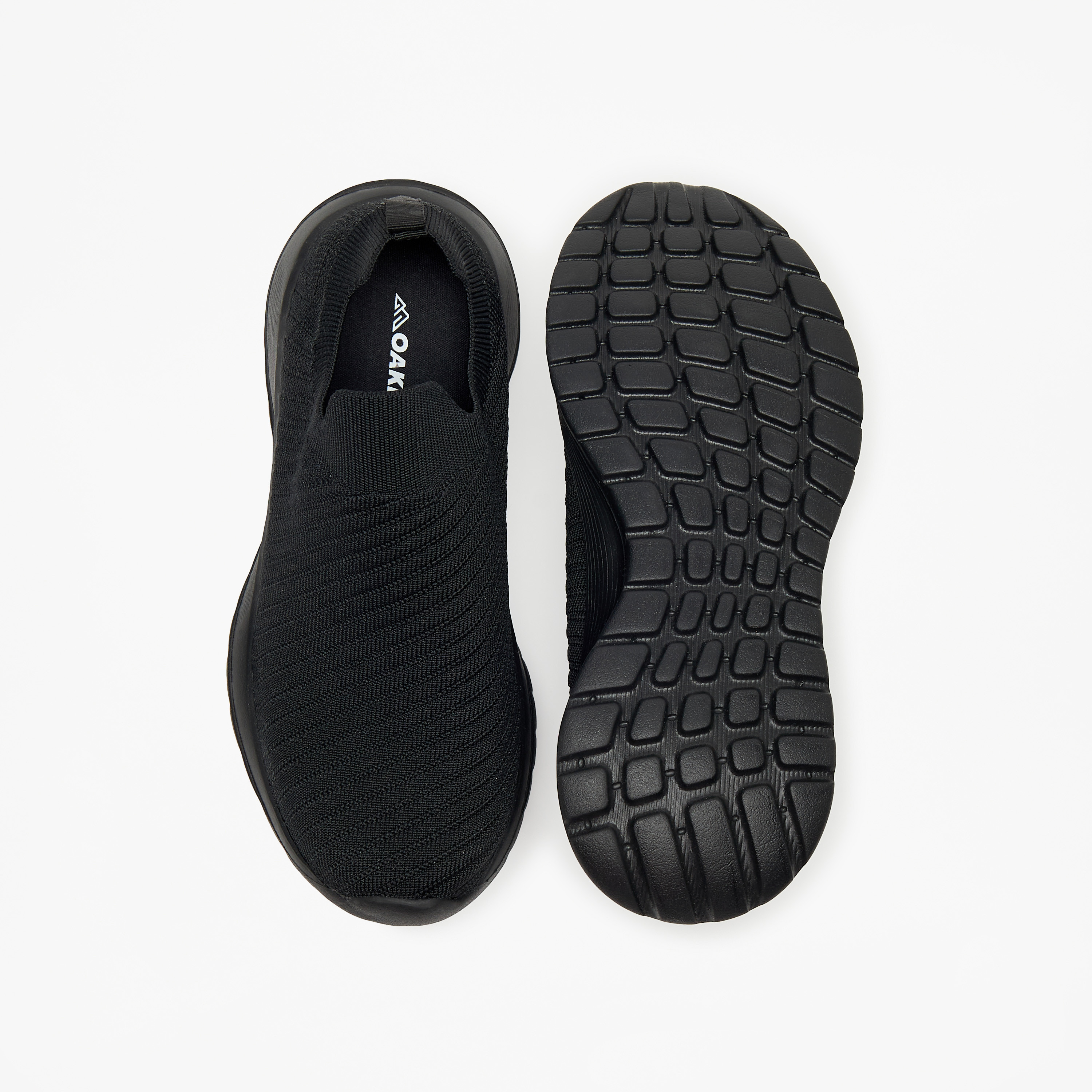 Oaklan by Shoexpress Textured Slip-On Walking Shoes-girls-shoes-sports-image-4